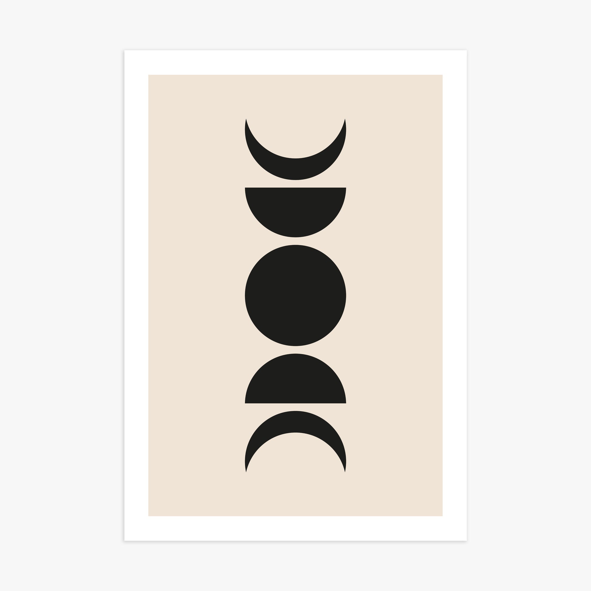 Lunar Phases, 70x100cm Printed Poster