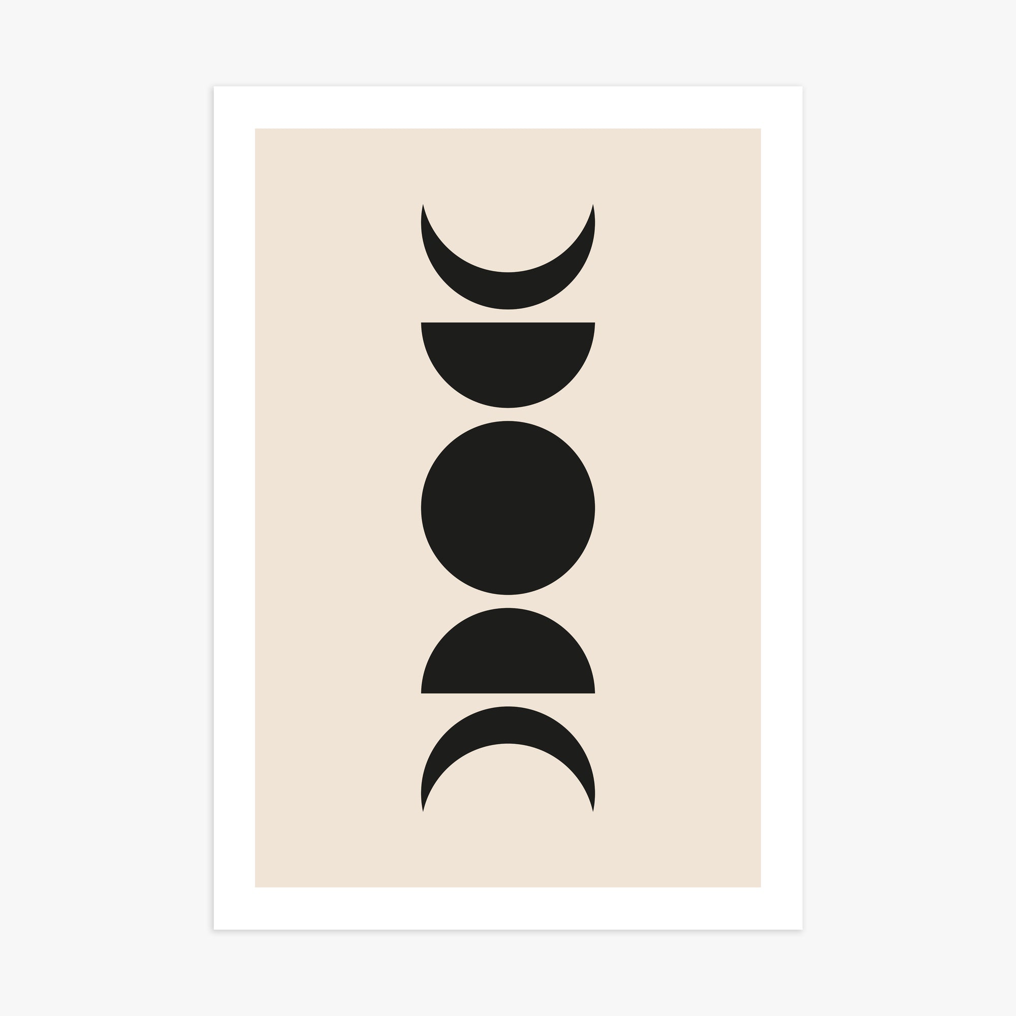 Lunar Phases, 70x100cm Printed Poster
