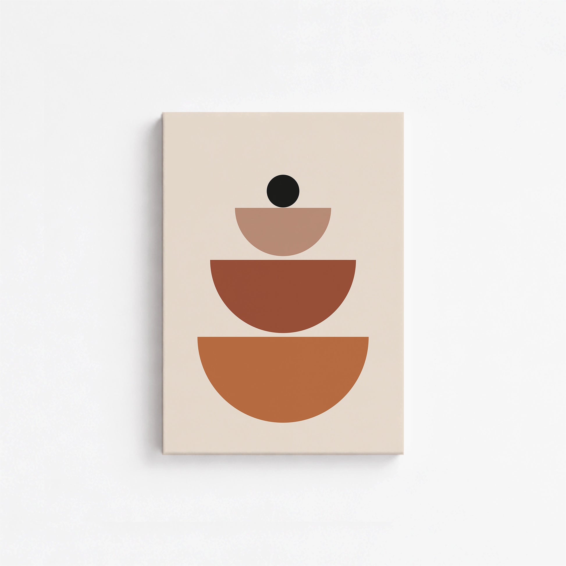 Terracotta Balance, 21x30cm Satin Canvas Art Reproduction