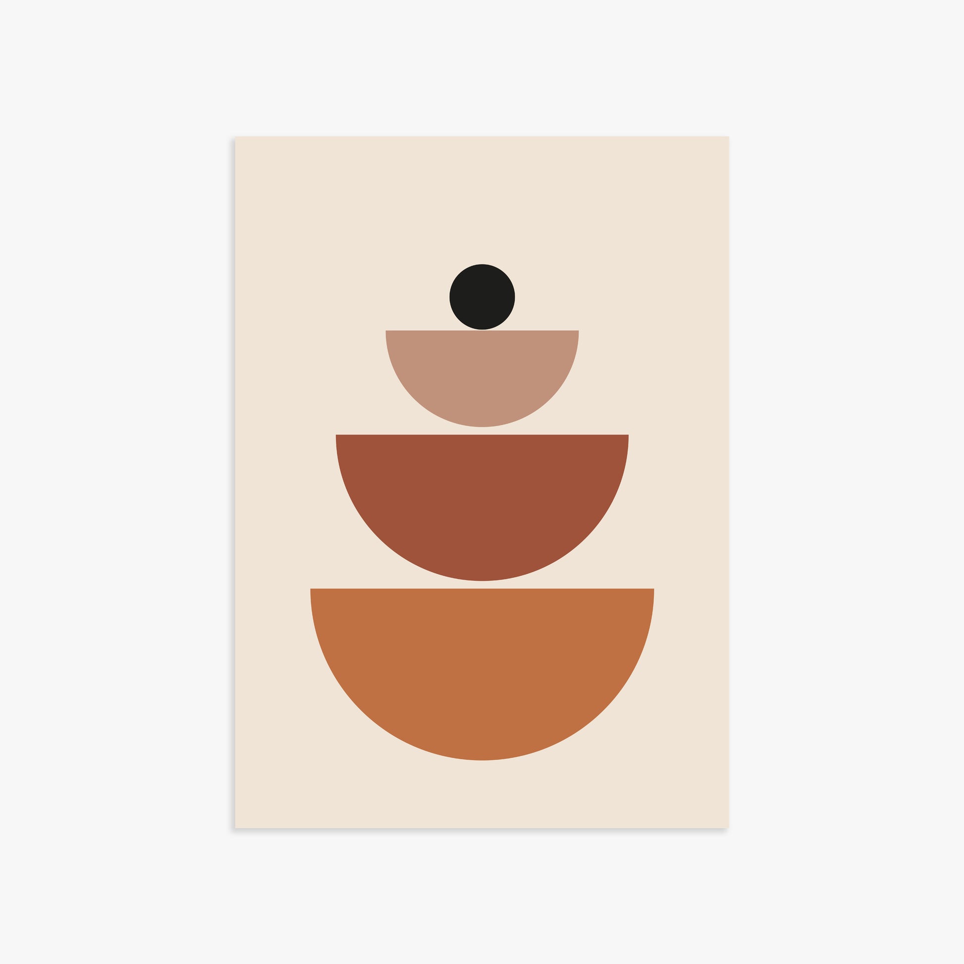 Terracotta Balance, 50x70cm Poster Unframed
