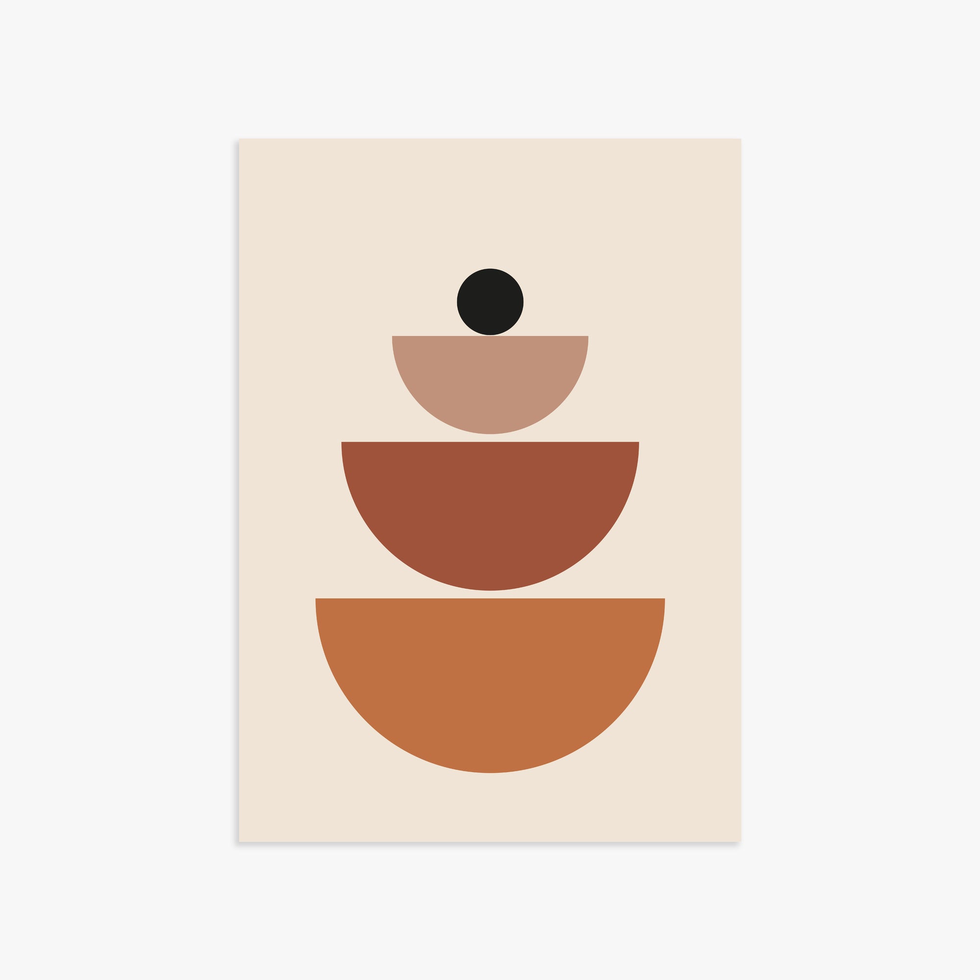 Terracotta Balance, 50x70cm Poster Unframed