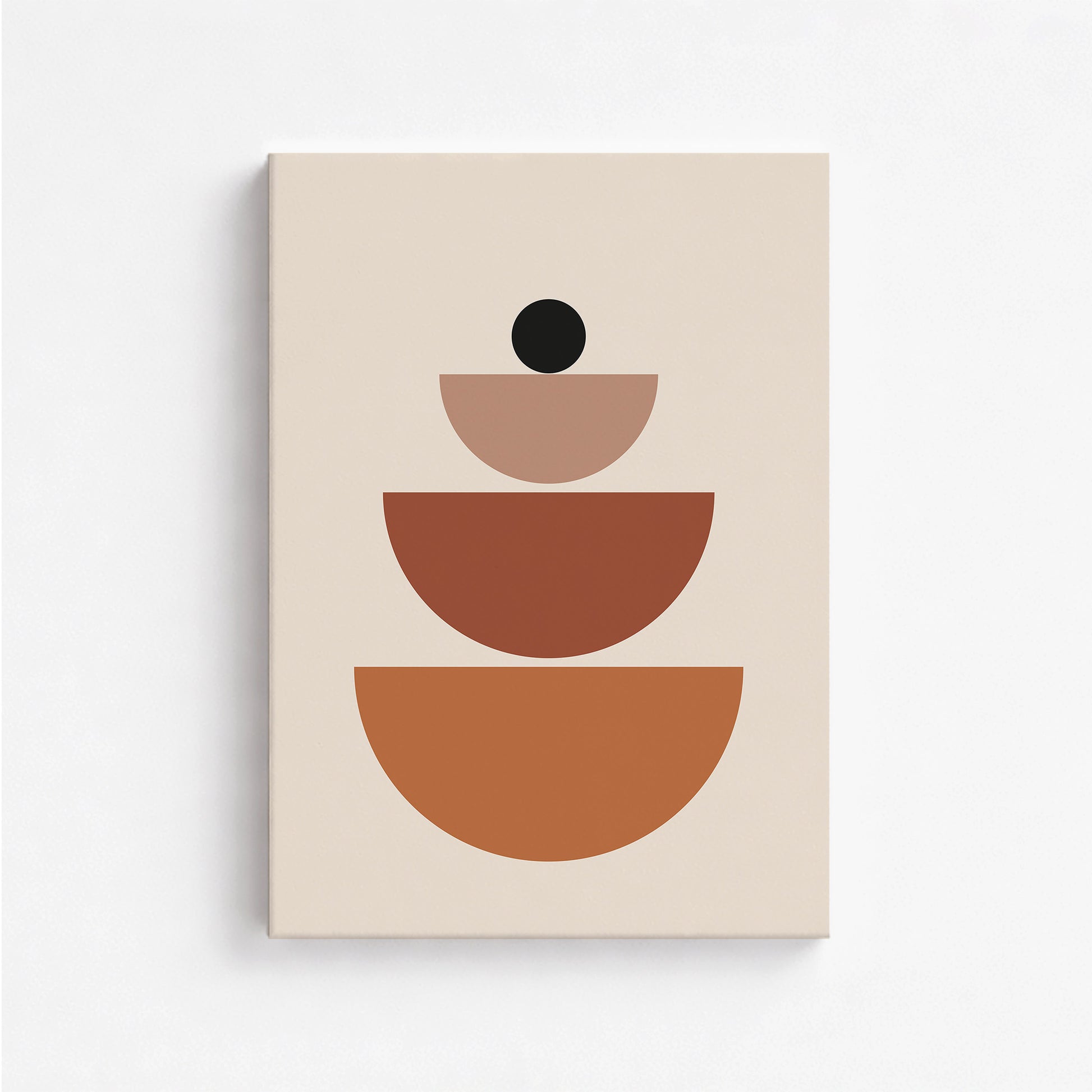 Terracotta Balance, 50x70cm Satin Canvas Art Reproduction