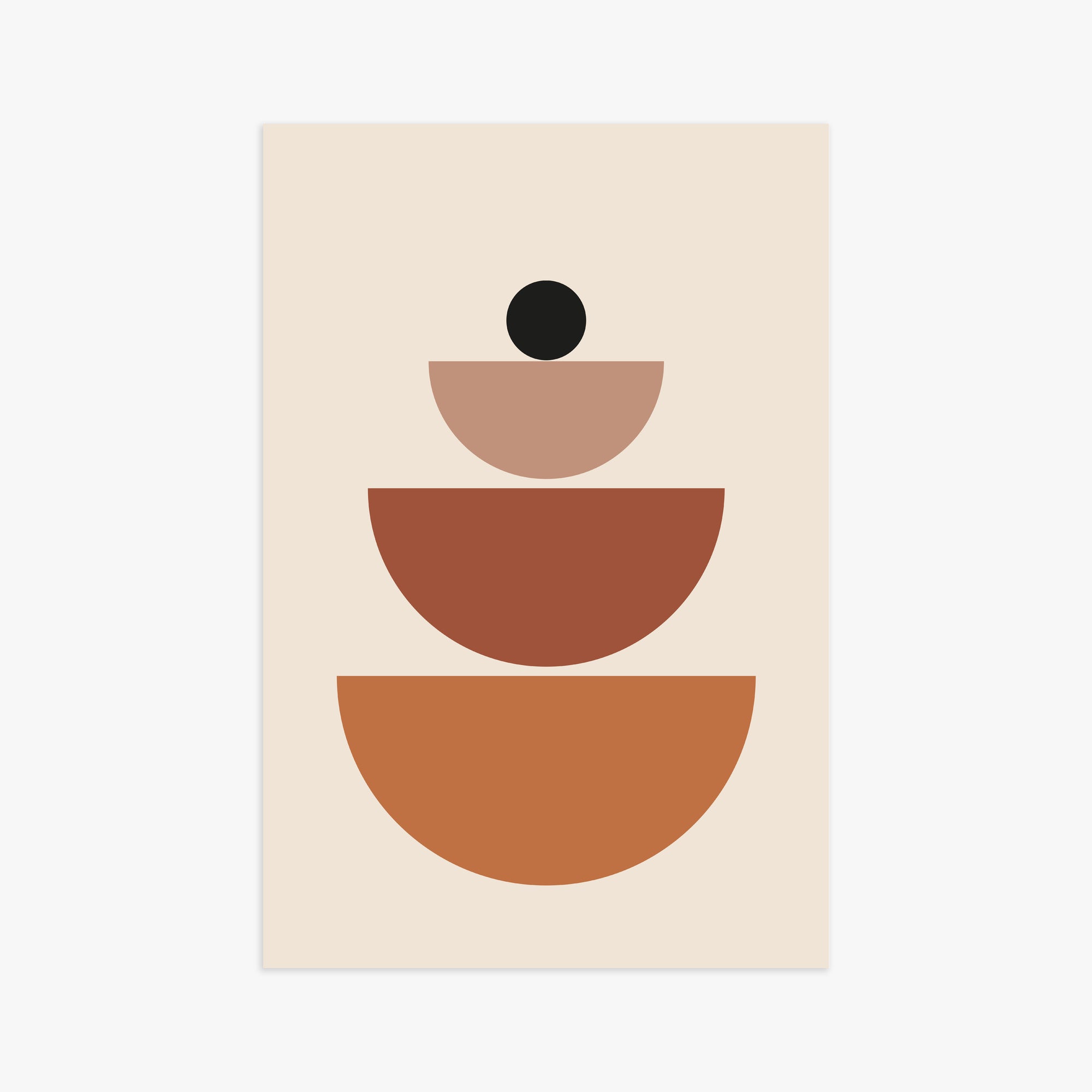 Terracotta Balance, 61x91cm Poster Unframed