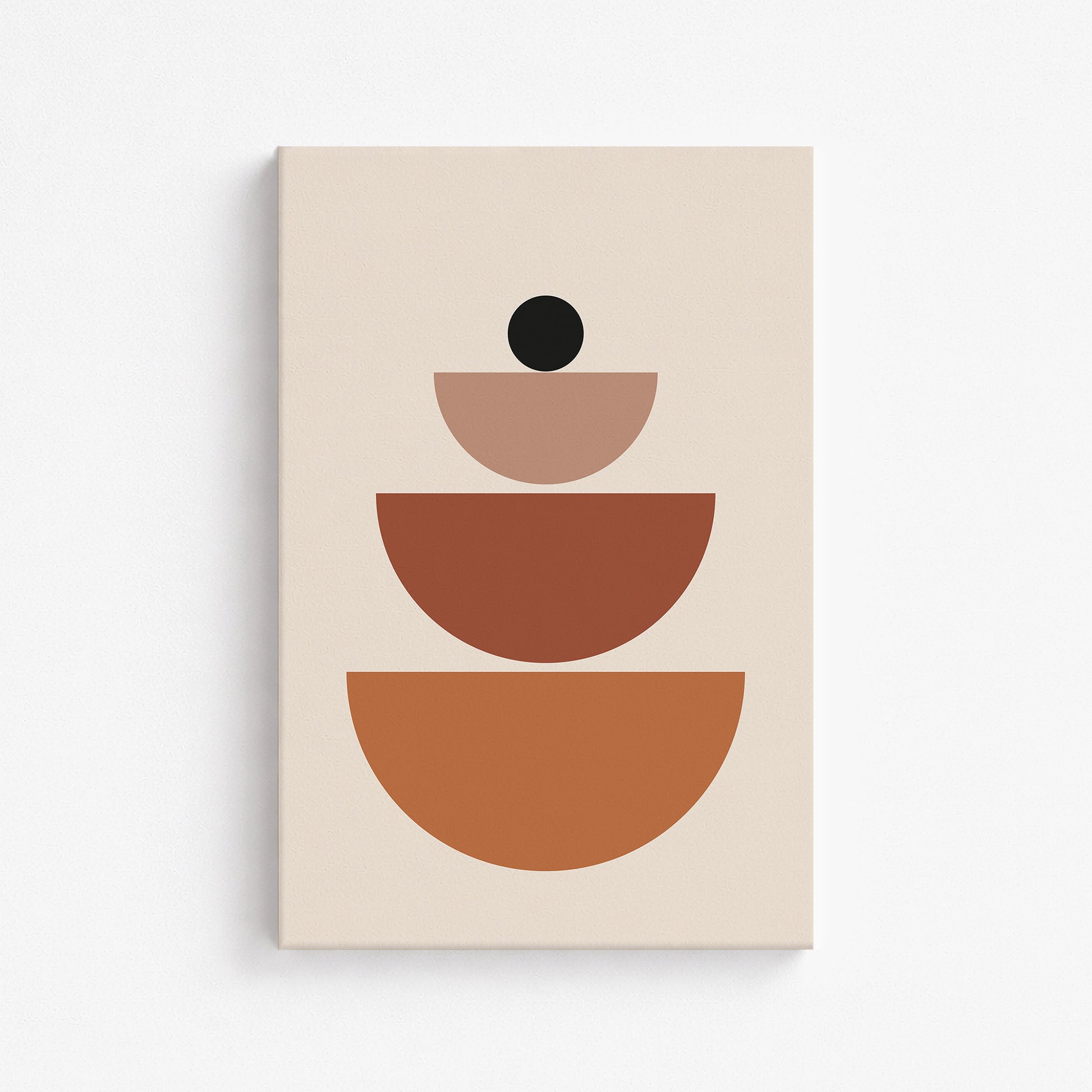 Terracotta Balance, 61x91cm Satin Canvas Art Reproduction