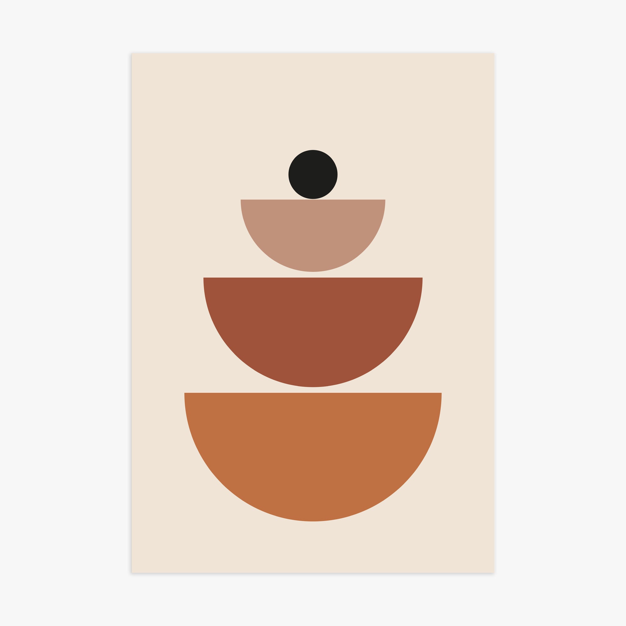 Terracotta Balance, 70x100cm Poster Unframed