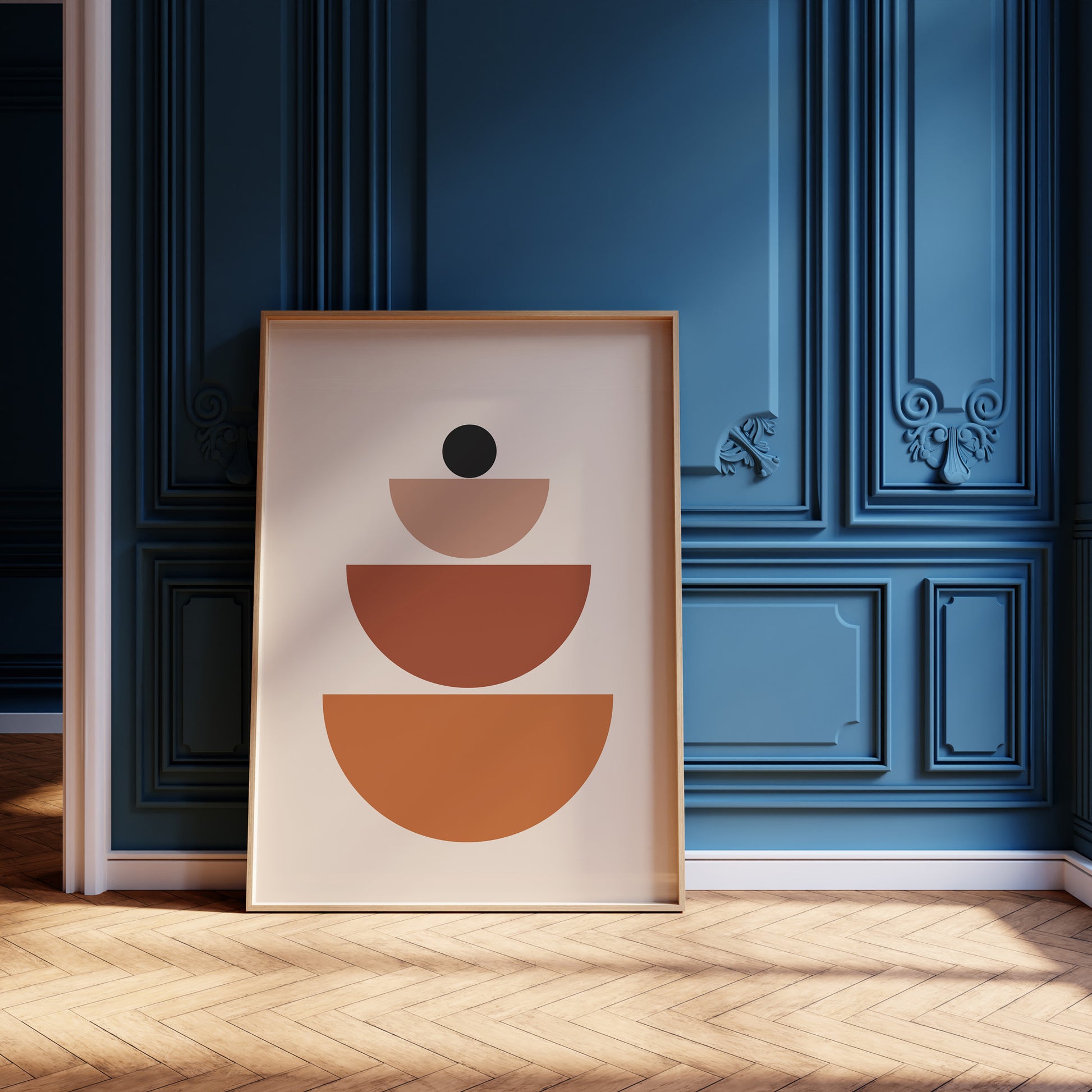 Design Concept No. 12 for Terracotta Balance Modern Poster Art