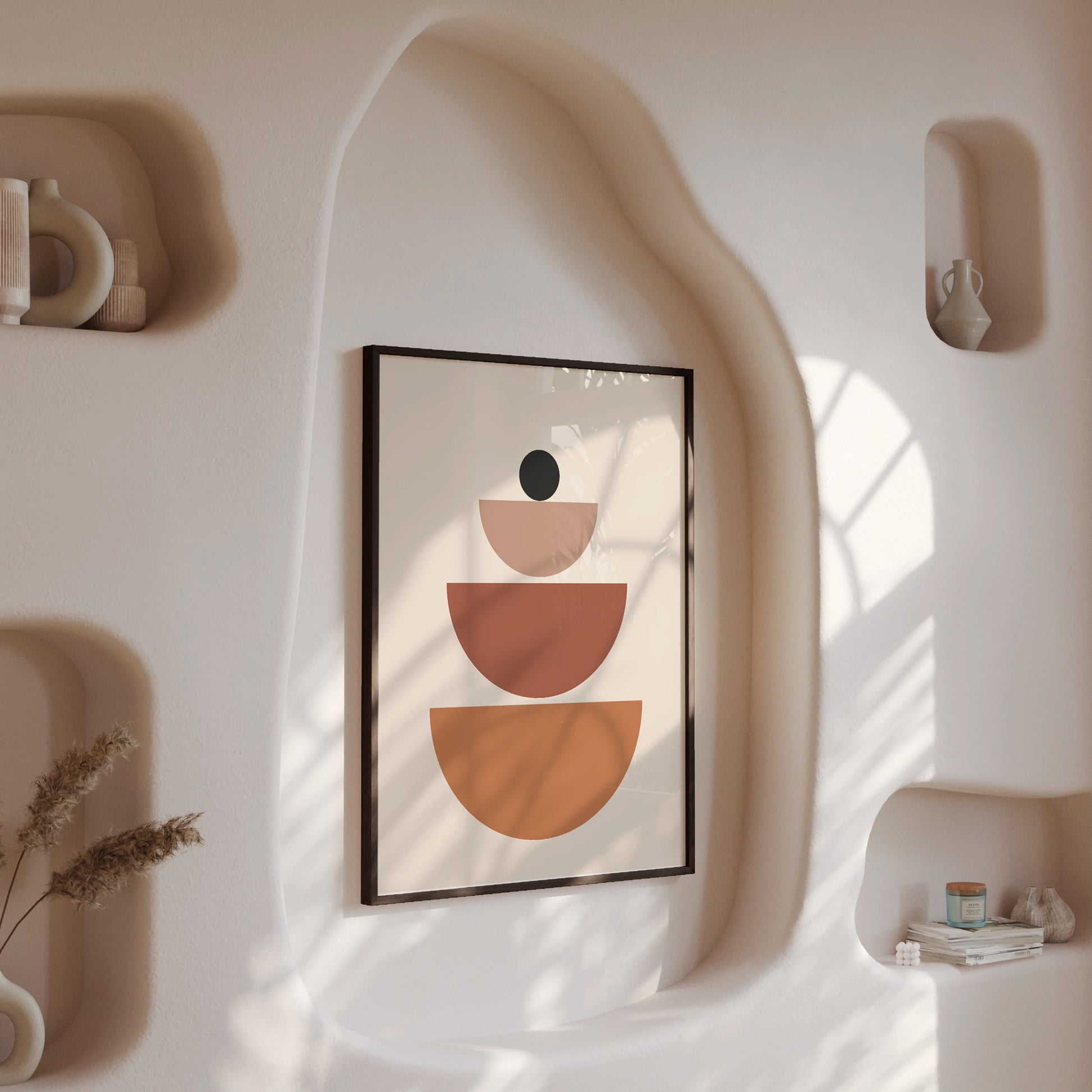 Design Concept No. 13 for Terracotta Balance Modern Poster Art