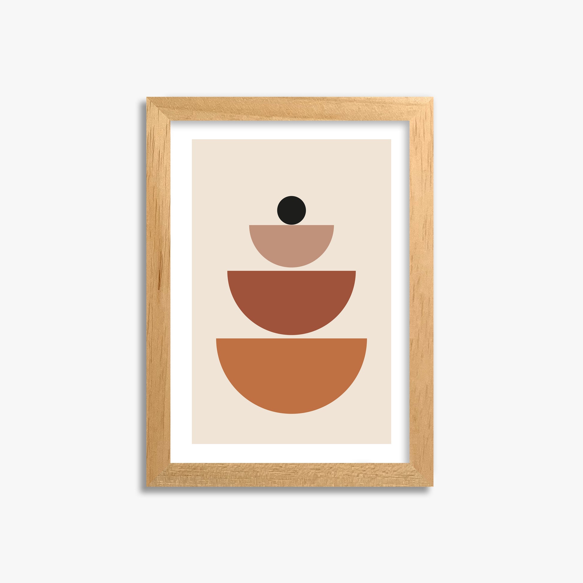 Terracotta Balance, 21x30cm Oak Framed Art Reproduction