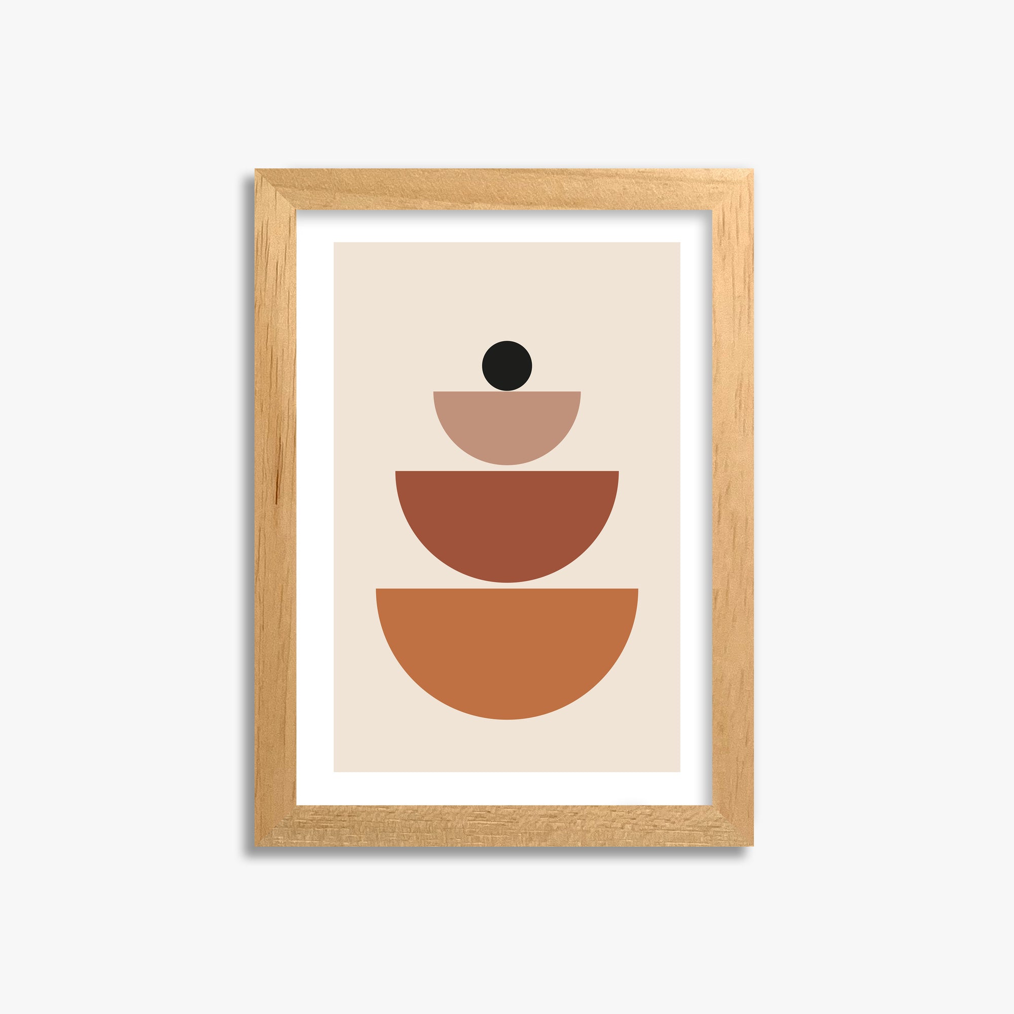 Terracotta Balance, 21x30cm Oak Framed Art Reproduction