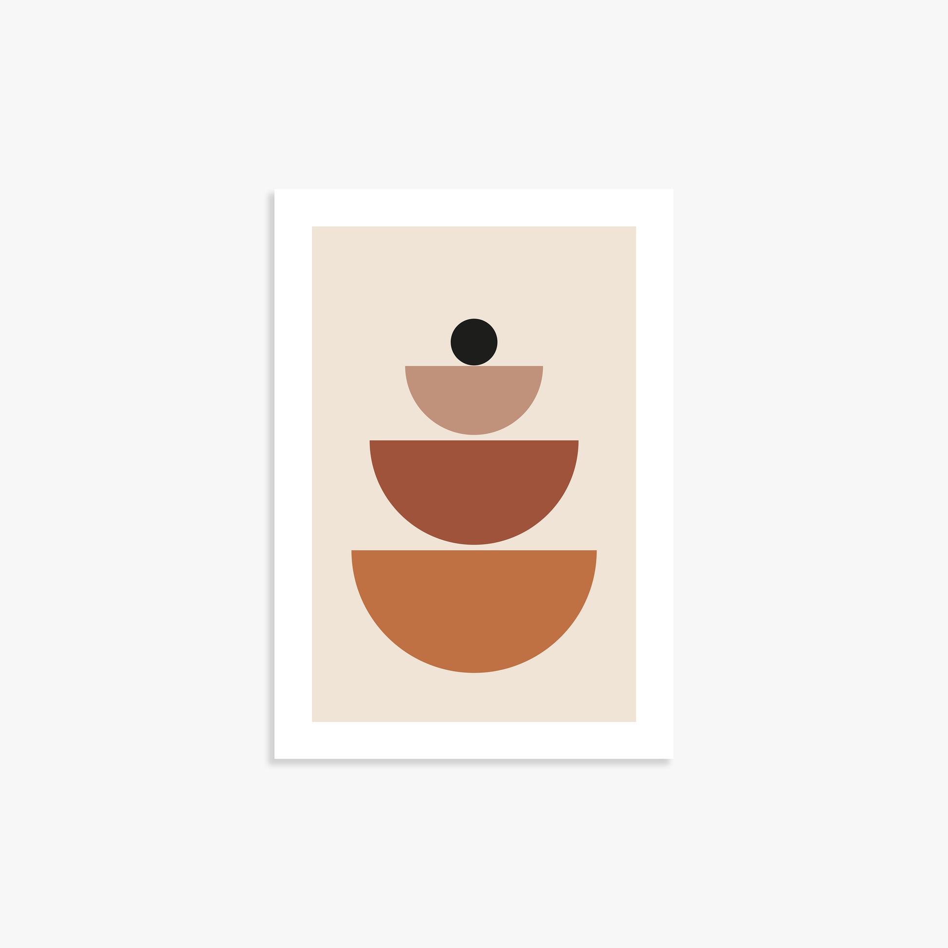 Terracotta Balance, 21x30cm Printed Poster
