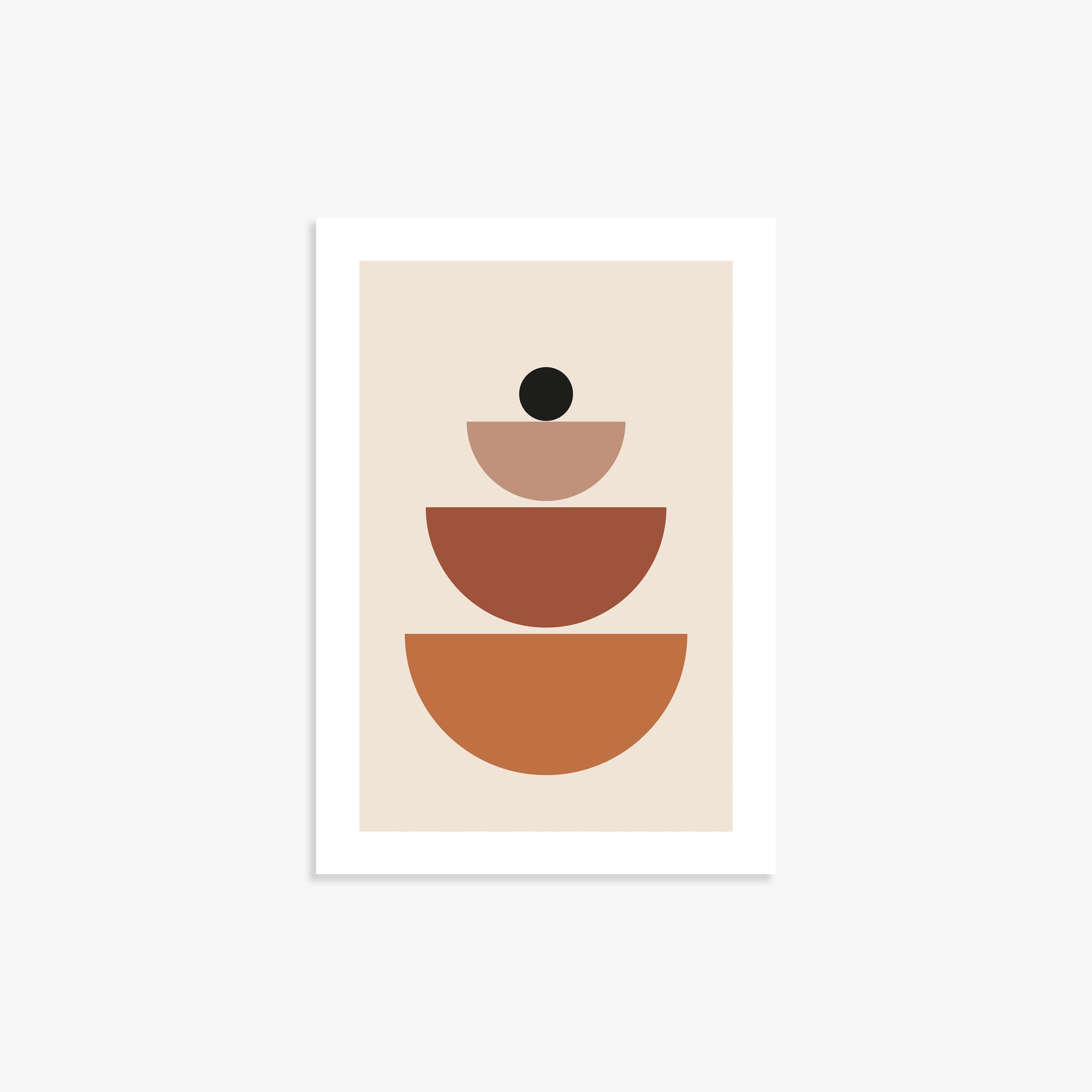 Terracotta Balance, 21x30cm Printed Poster