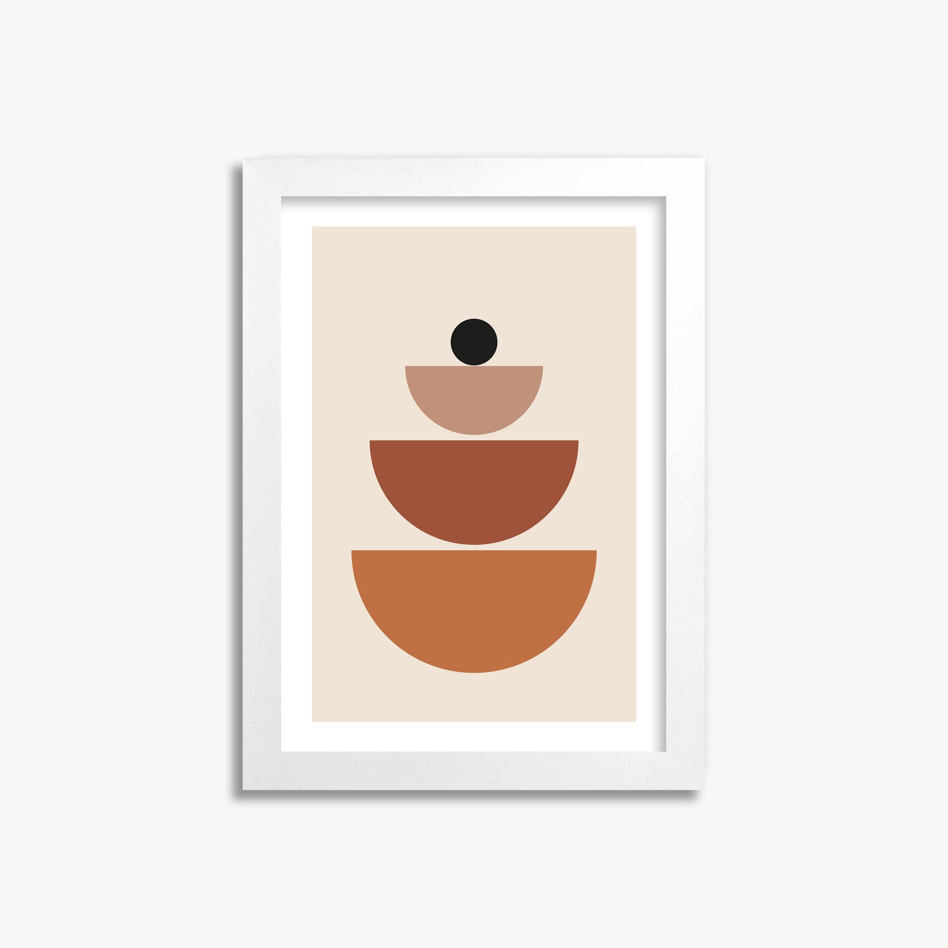 Terracotta Balance, 21x30cm Whitek Framed Art Reproduction