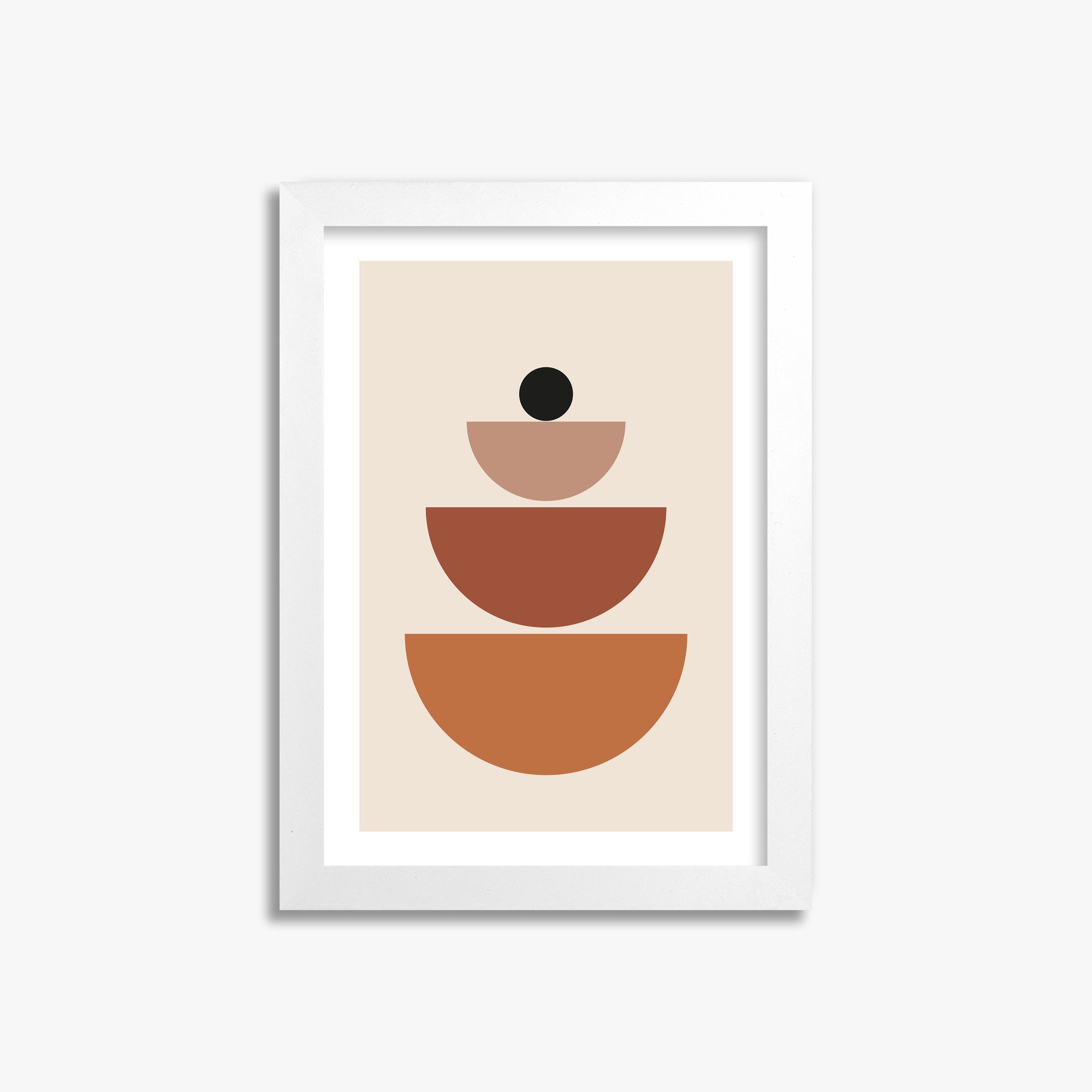 Terracotta Balance, 21x30cm Whitek Framed Art Reproduction