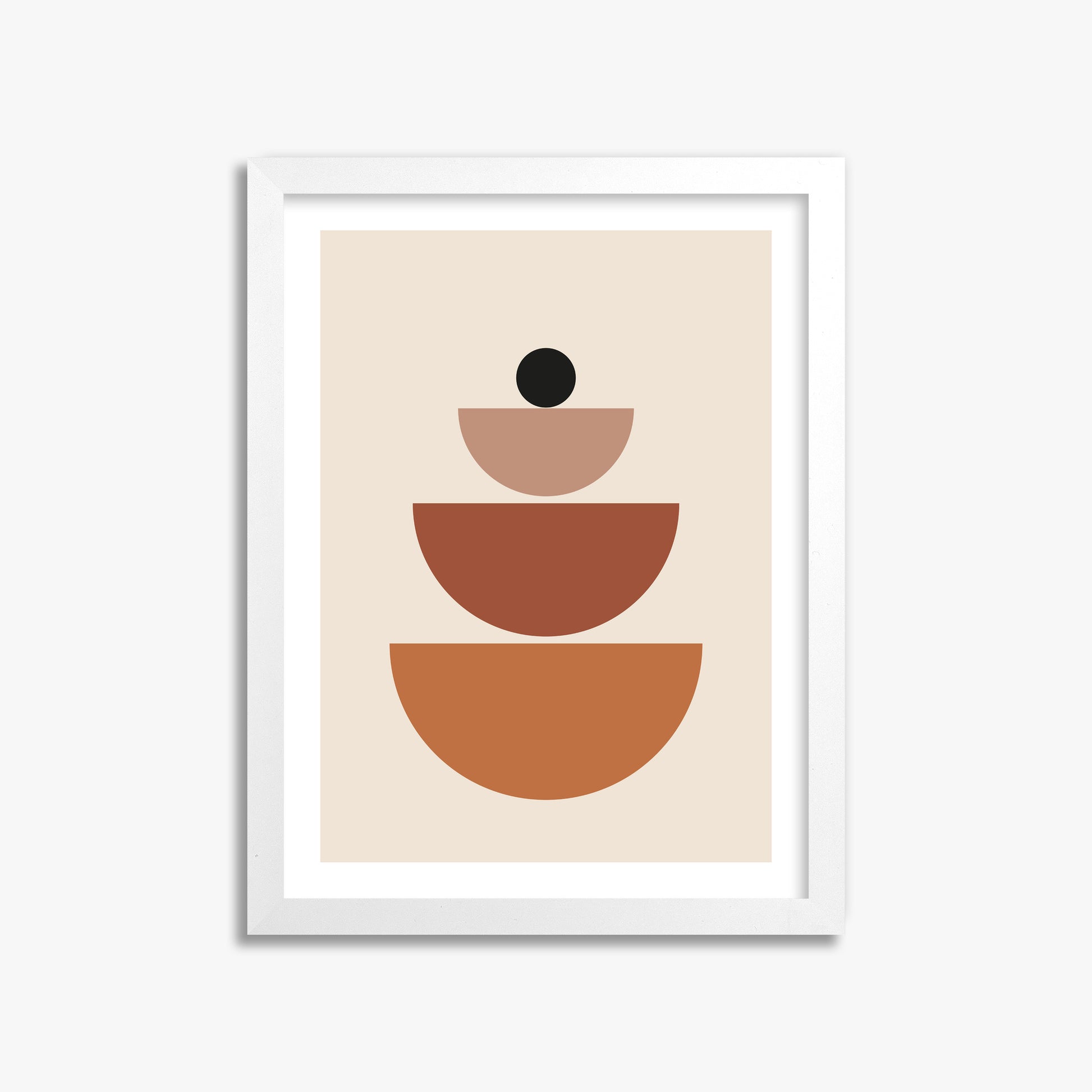 Terracotta Balance, 30x40cm Whitek Framed Art Reproduction