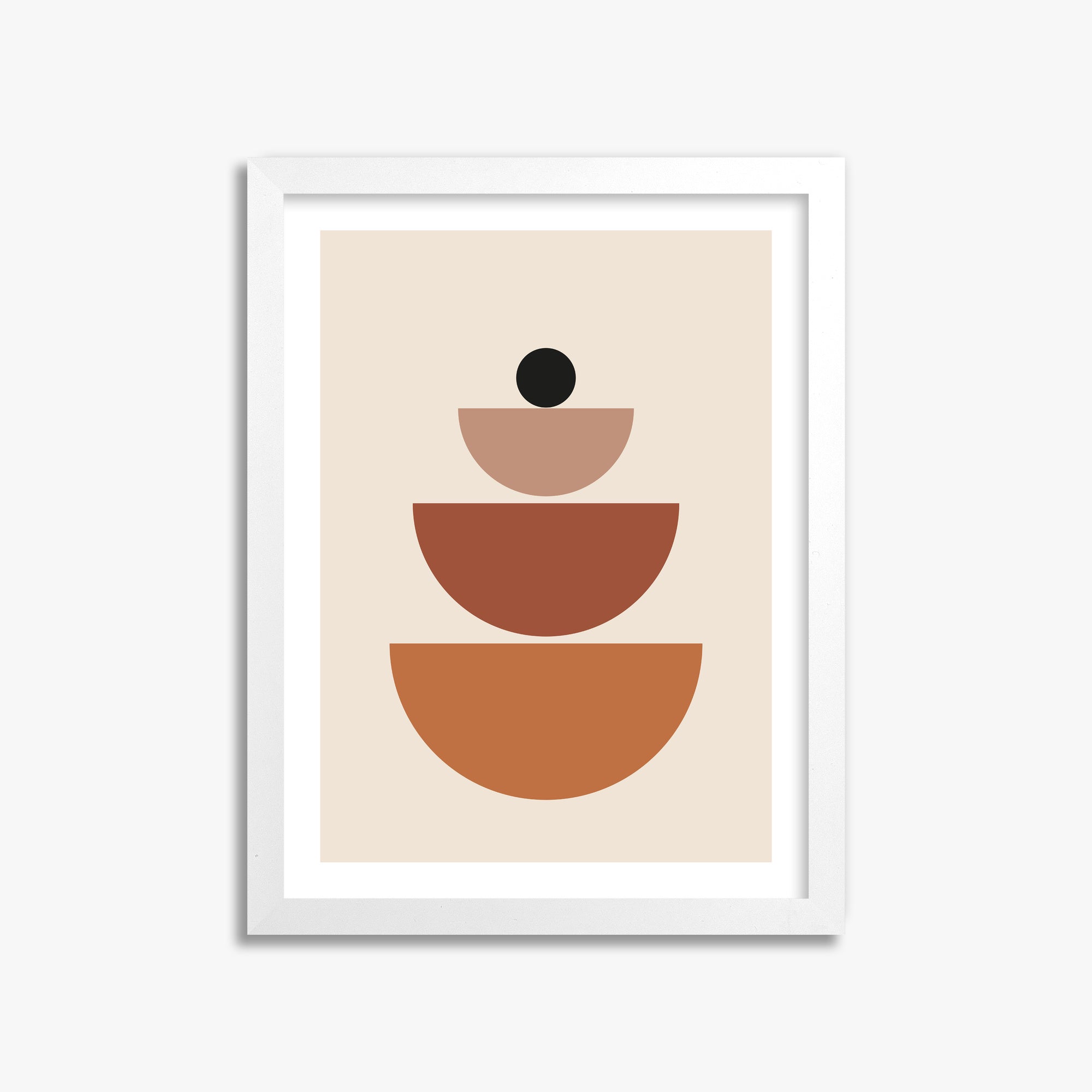 Terracotta Balance, 30x40cm Whitek Framed Art Reproduction