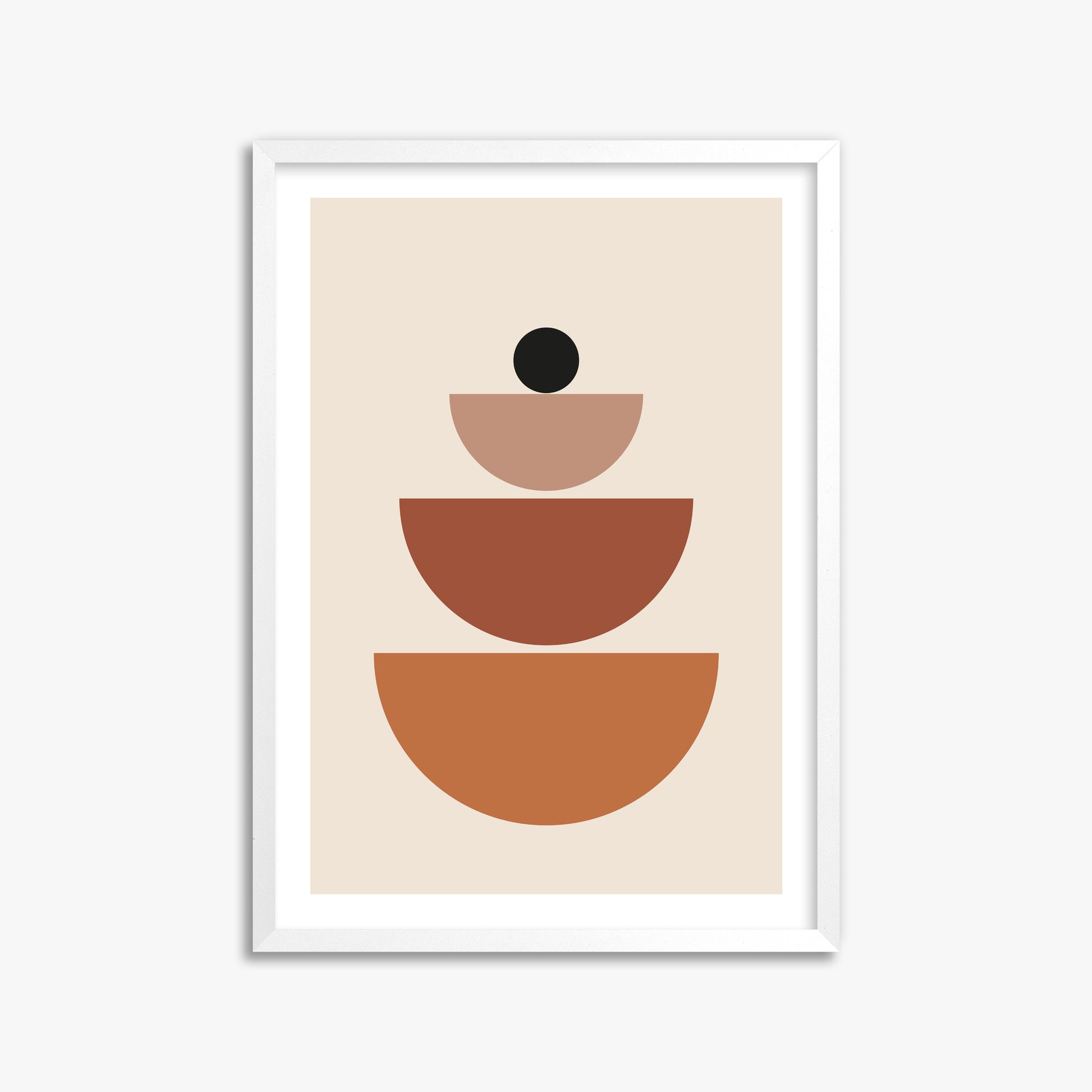 Terracotta Balance, 50x70cm Whitek Framed Art Reproduction