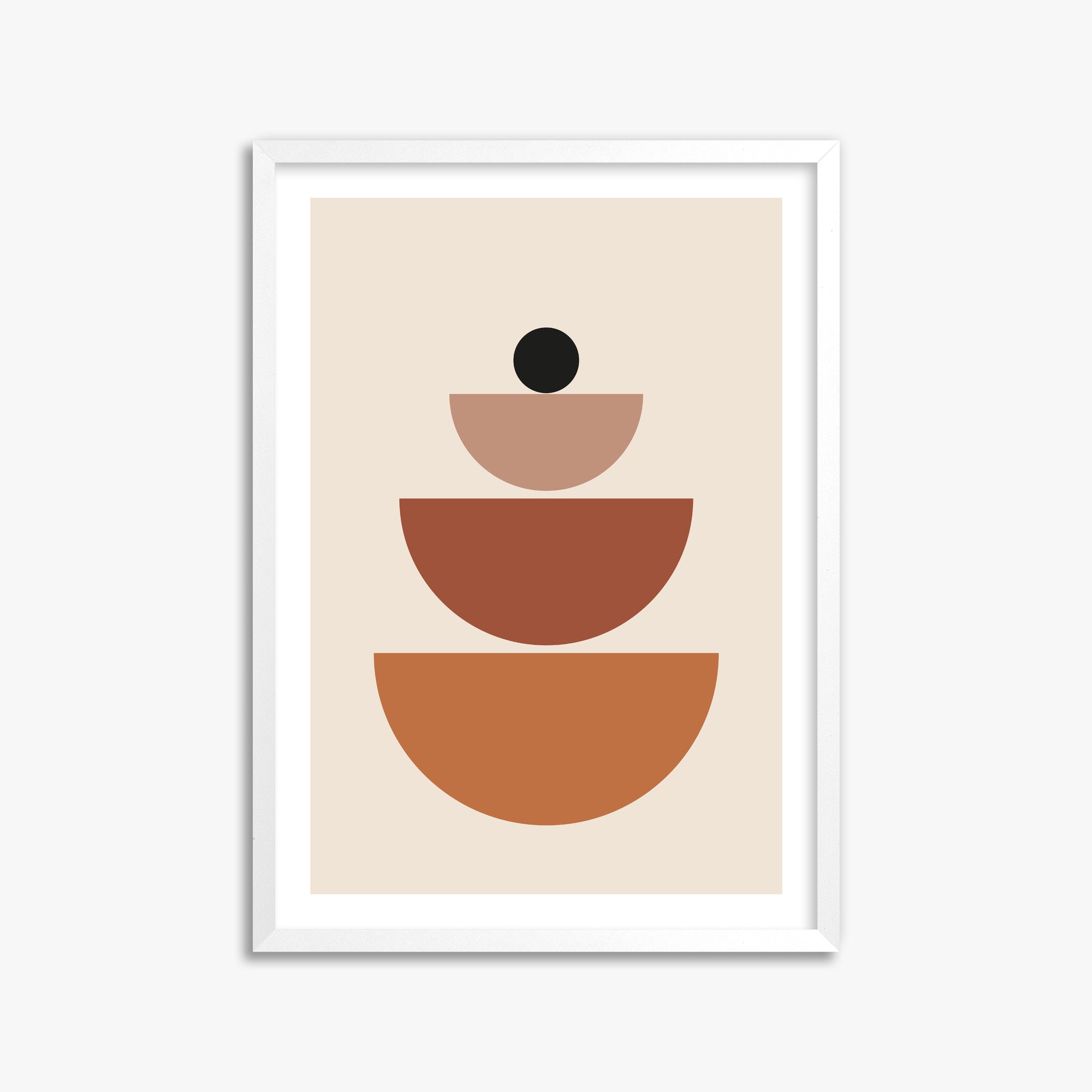 Terracotta Balance, 50x70cm Whitek Framed Art Reproduction
