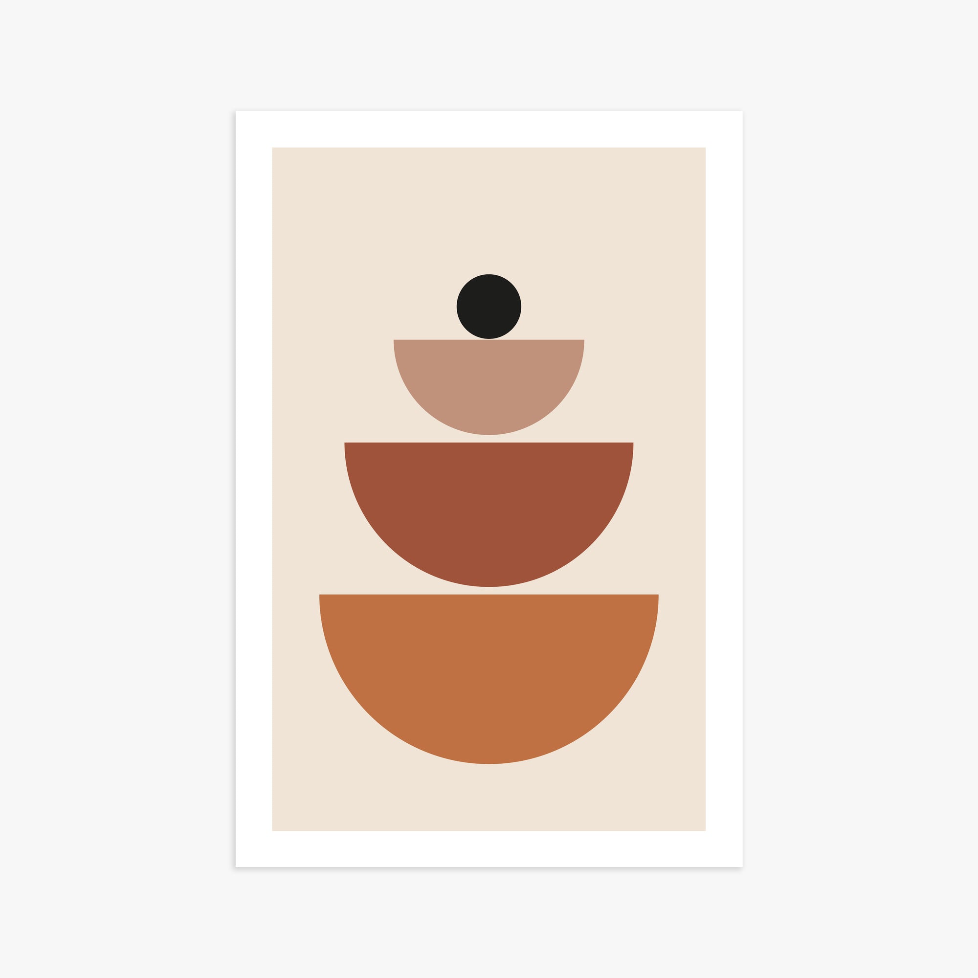 Terracotta Balance, 61x91cm Printed Poster