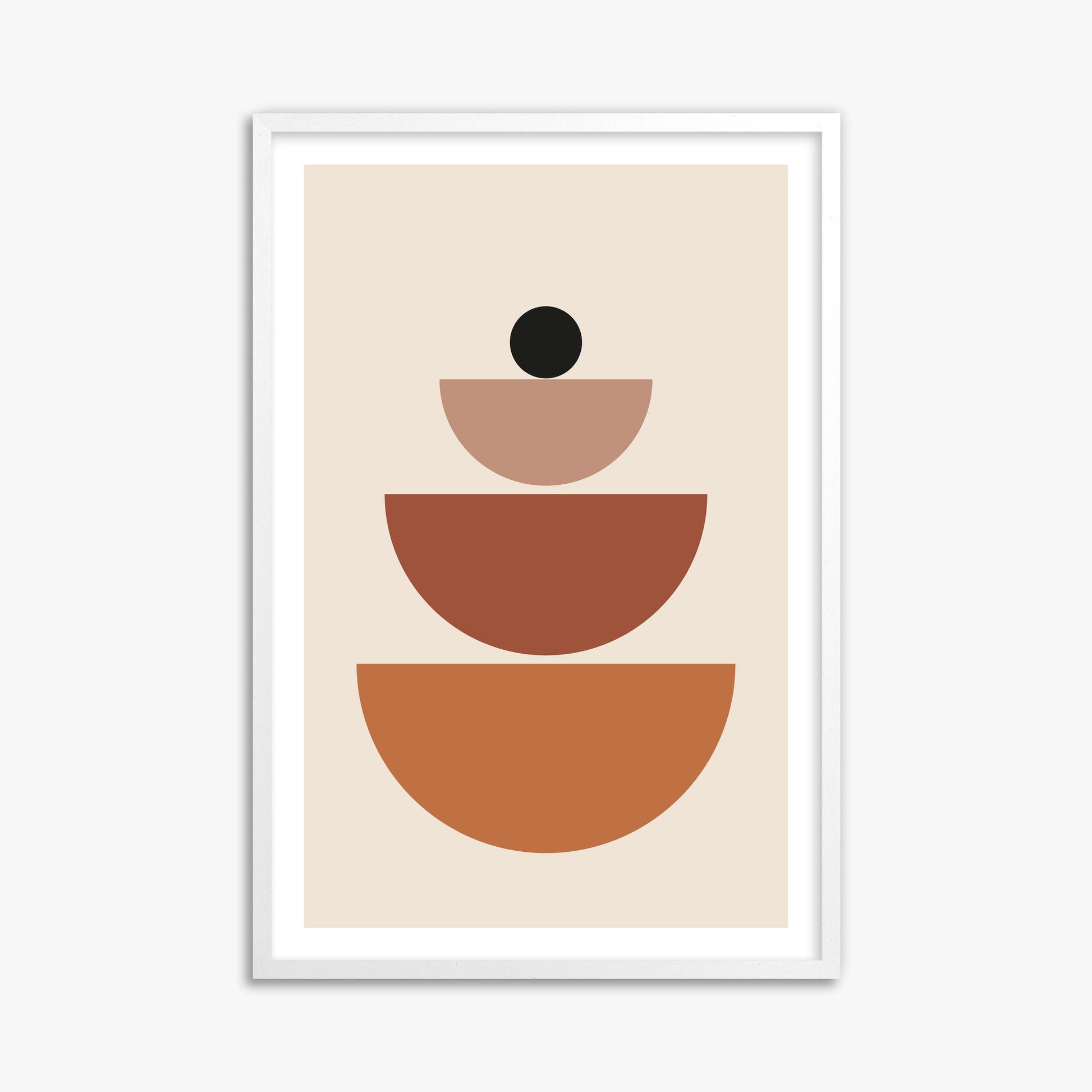 Terracotta Balance, 61x91cm Whitek Framed Art Reproduction
