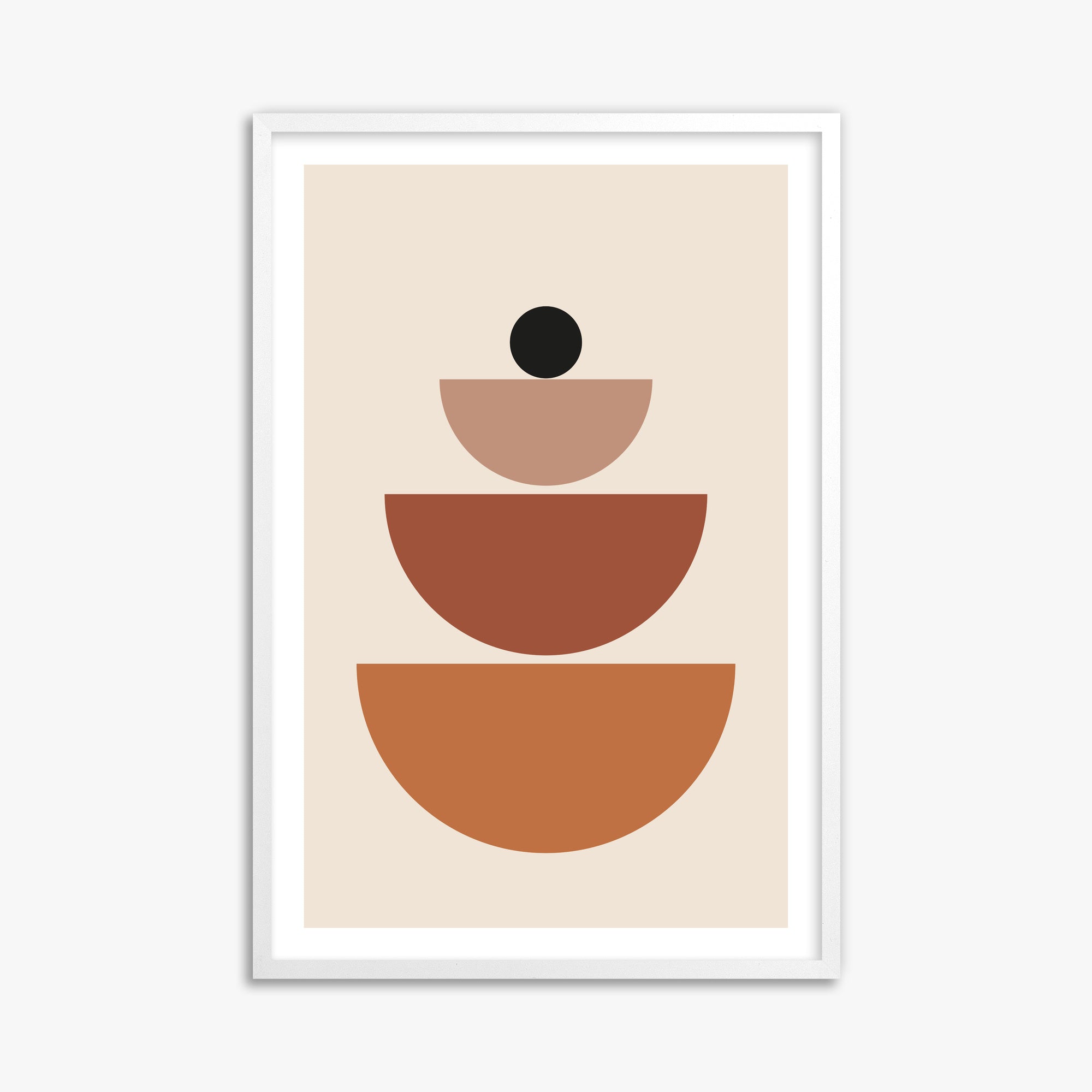 Terracotta Balance, 61x91cm Whitek Framed Art Reproduction