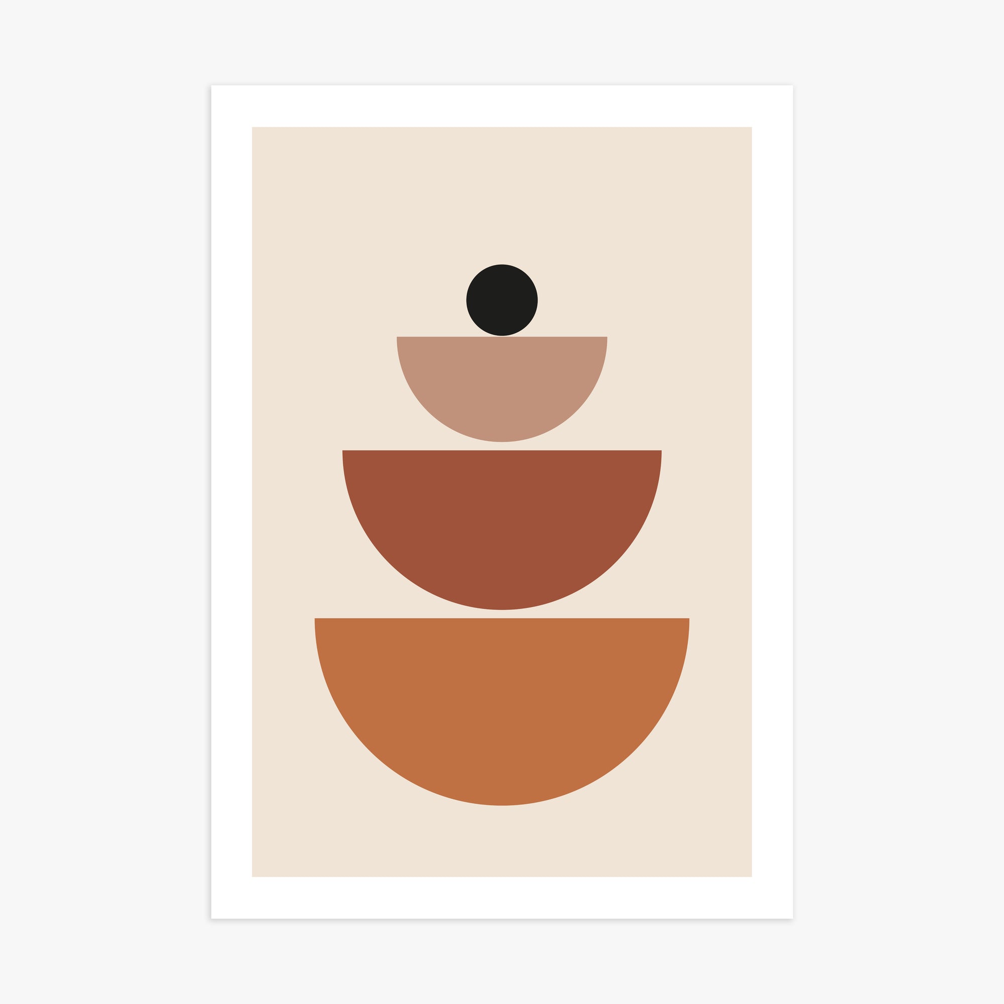 Terracotta Balance, 70x100cm Printed Poster