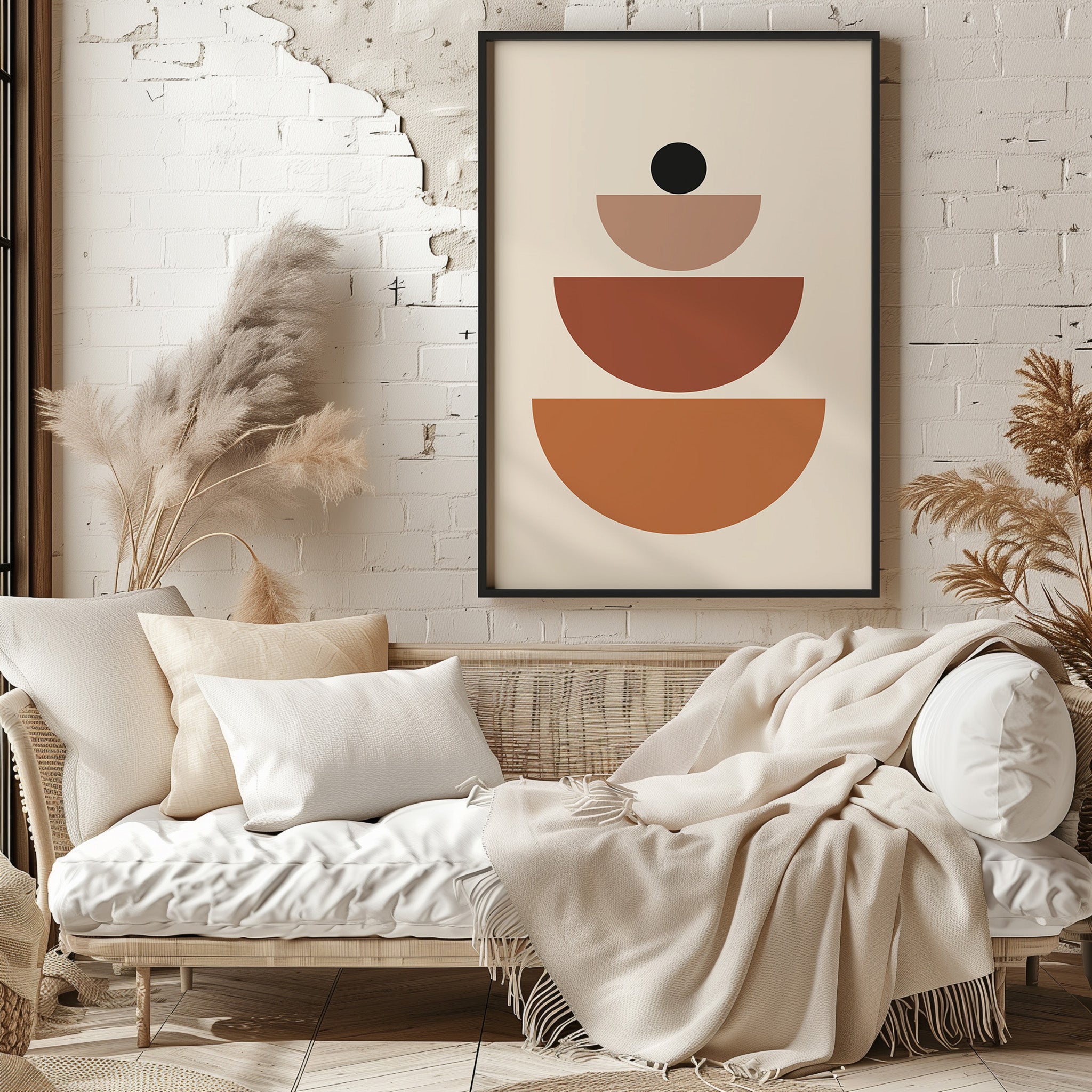 Design Concept No. 29 for Terracotta Balance Modern Poster Art