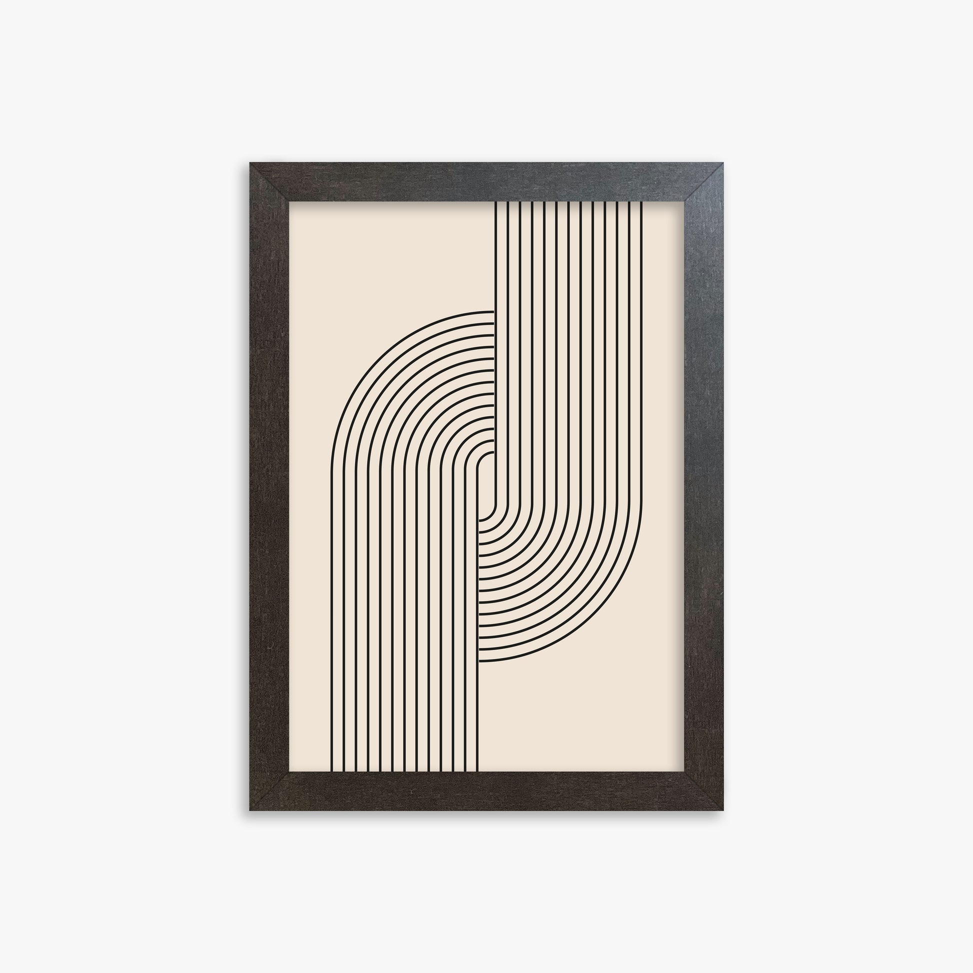 Harmony Flow, 21x30cm Framed Art Reproduction With Espresso Frame