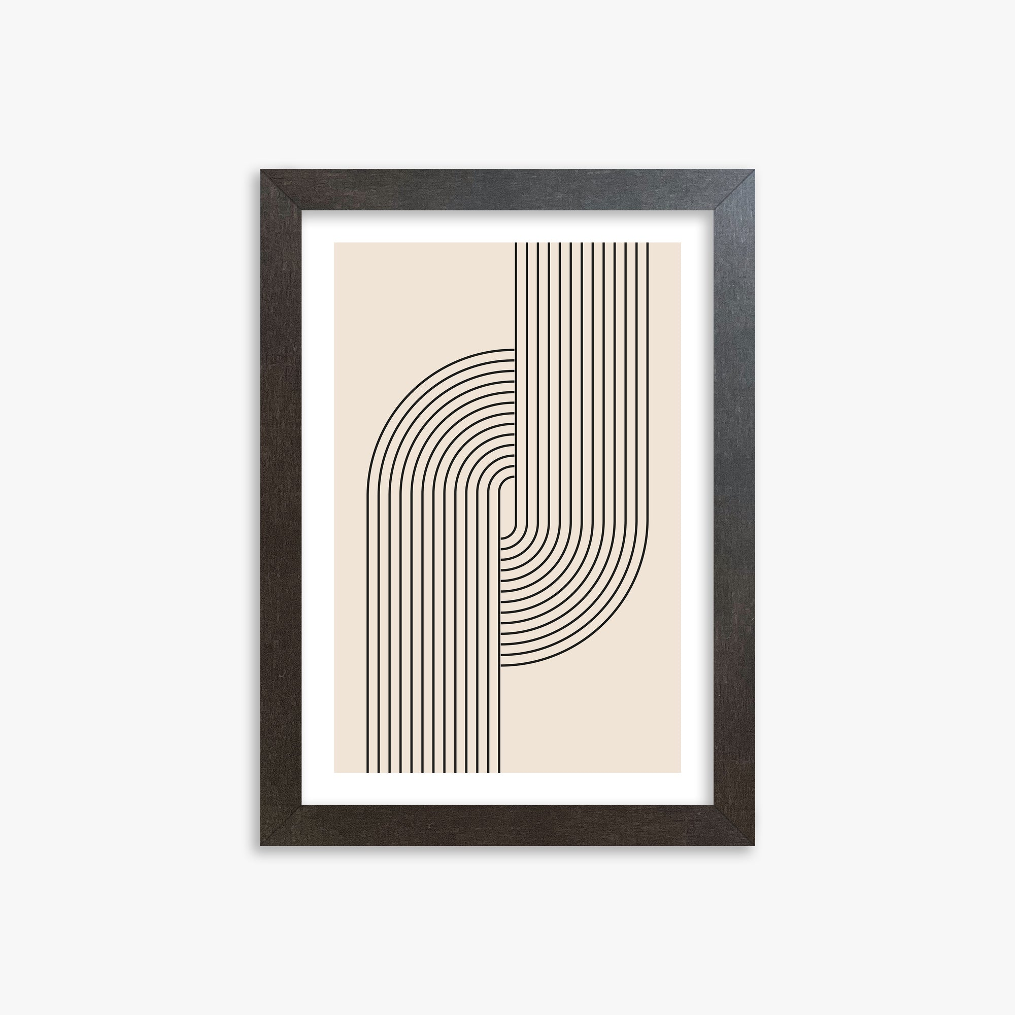 Harmony Flow, 21x30cm Framed Art Reproduction With Espresso Frame