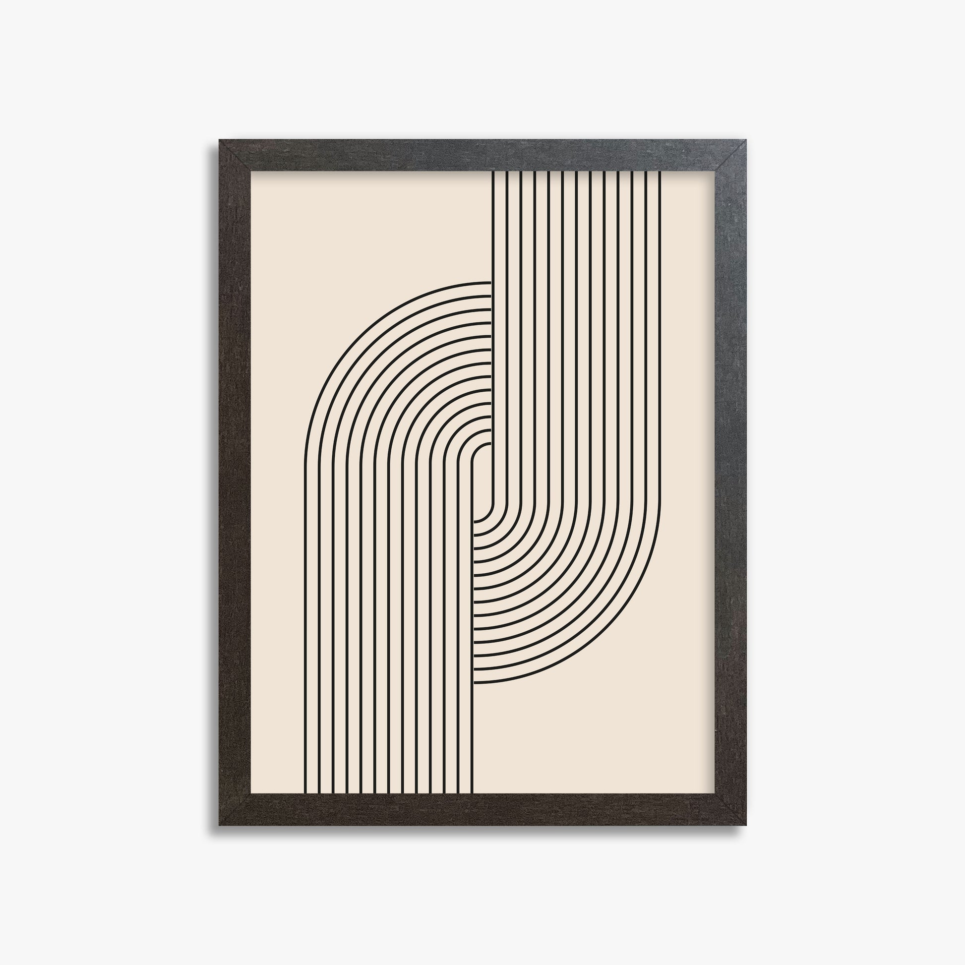 Harmony Flow, 30x40cm Framed Art Reproduction With Espresso Frame