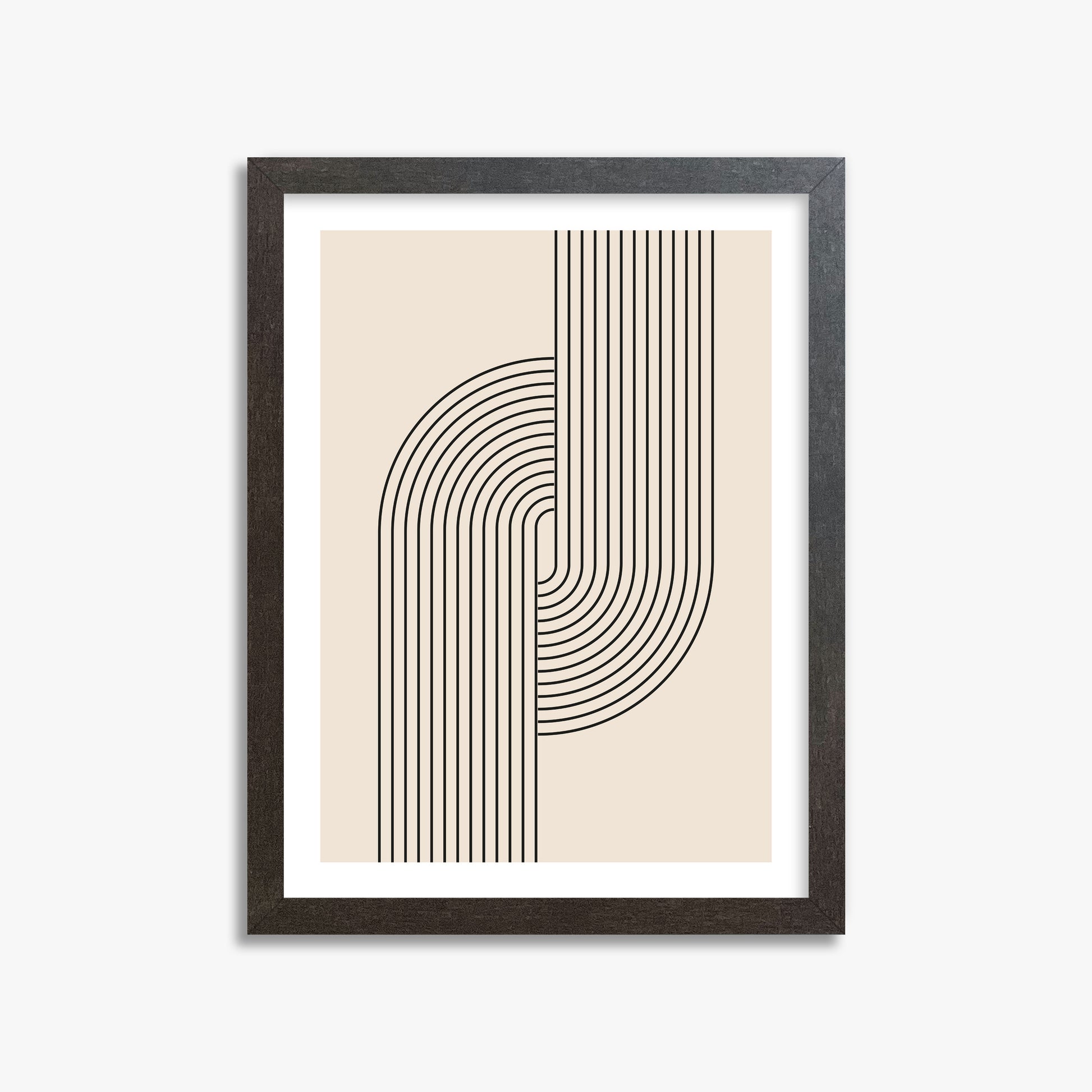 Harmony Flow, 30x40cm Framed Art Reproduction With Espresso Frame
