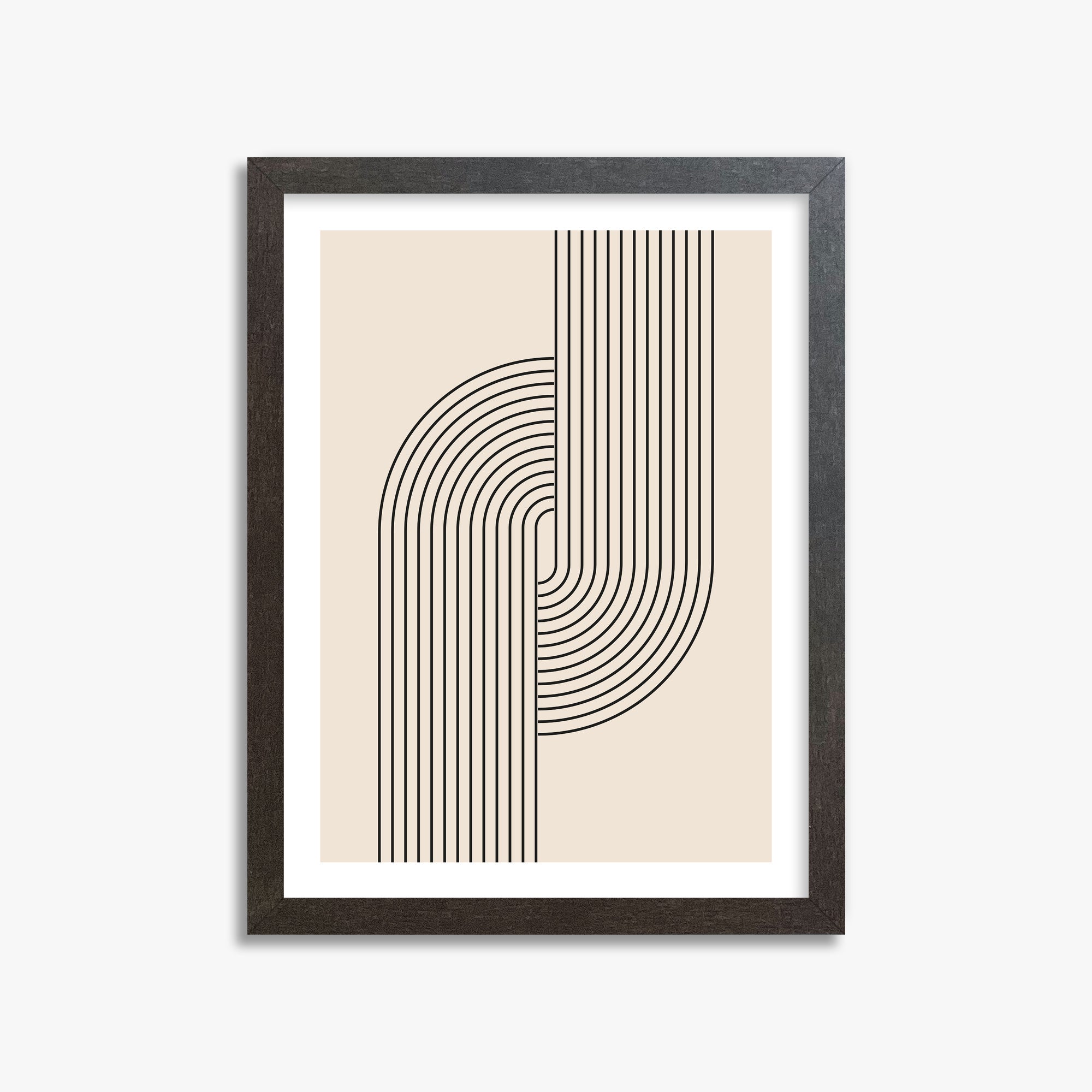 Harmony Flow, 30x40cm Framed Art Reproduction With Espresso Frame