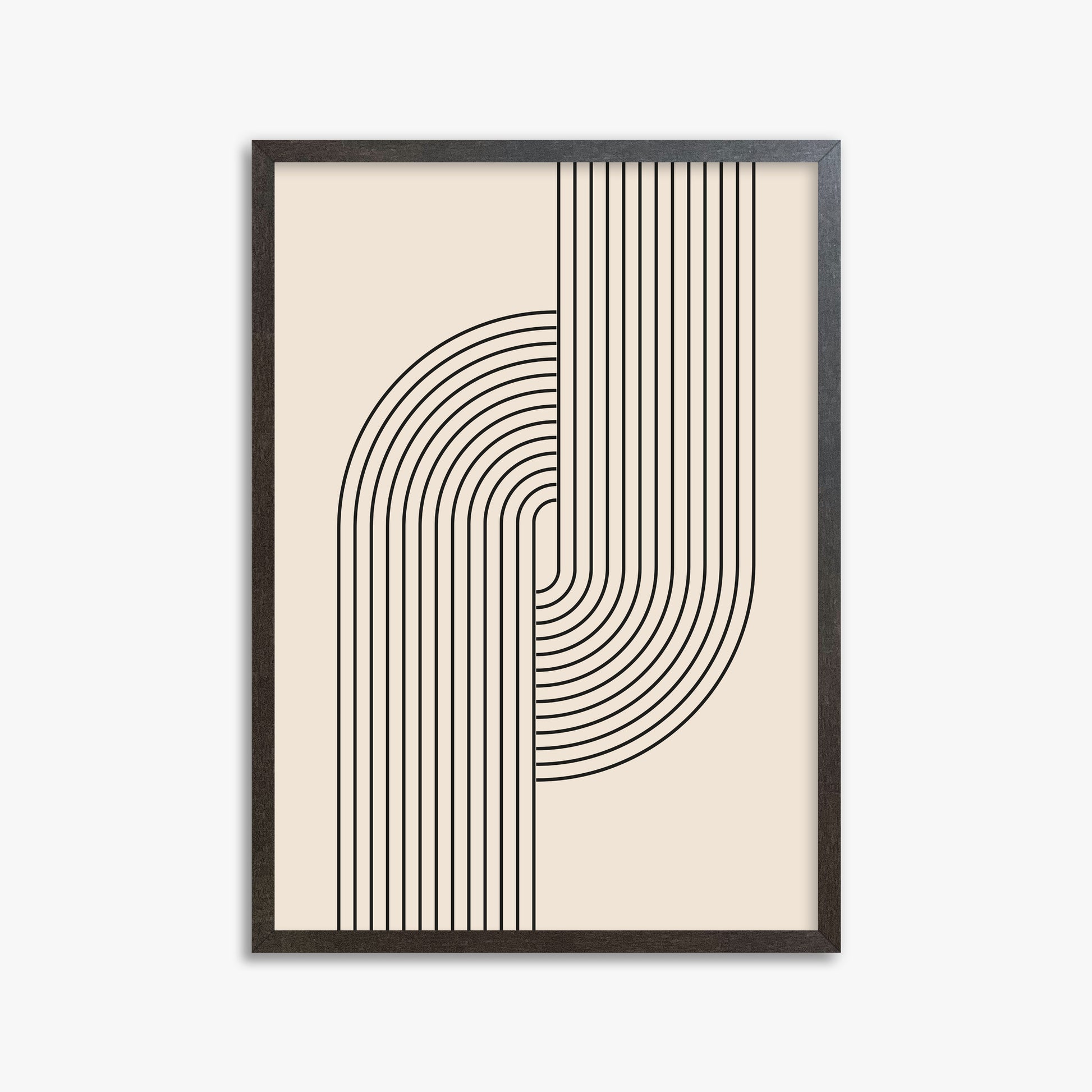Harmony Flow, 50x70cm Framed Art Reproduction With Espresso Frame