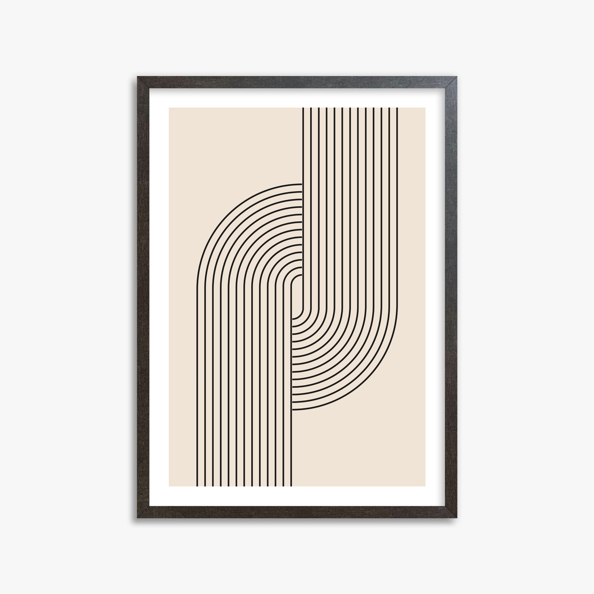 Harmony Flow, 50x70cm Framed Art Reproduction With Espresso Frame