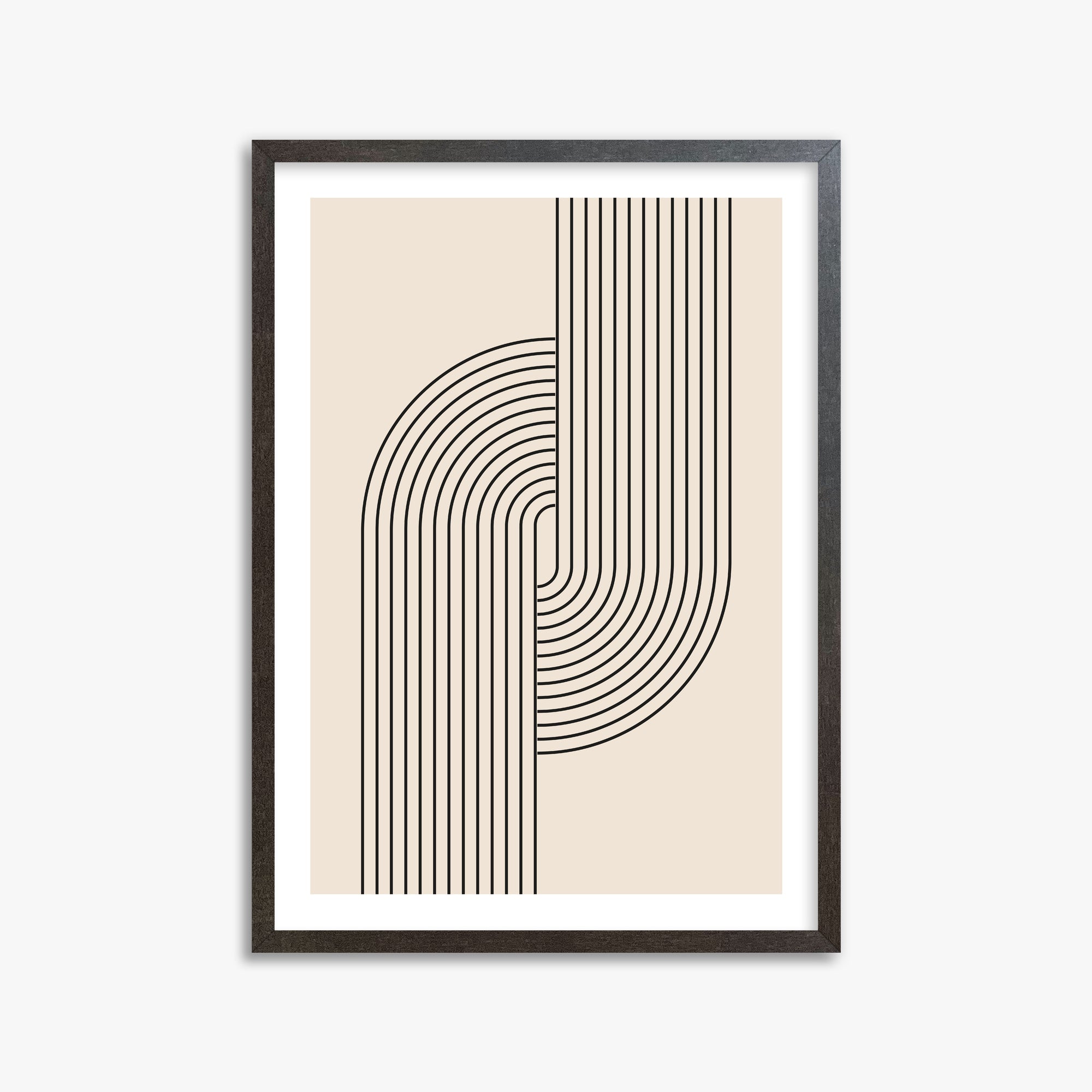 Harmony Flow, 50x70cm Framed Art Reproduction With Espresso Frame