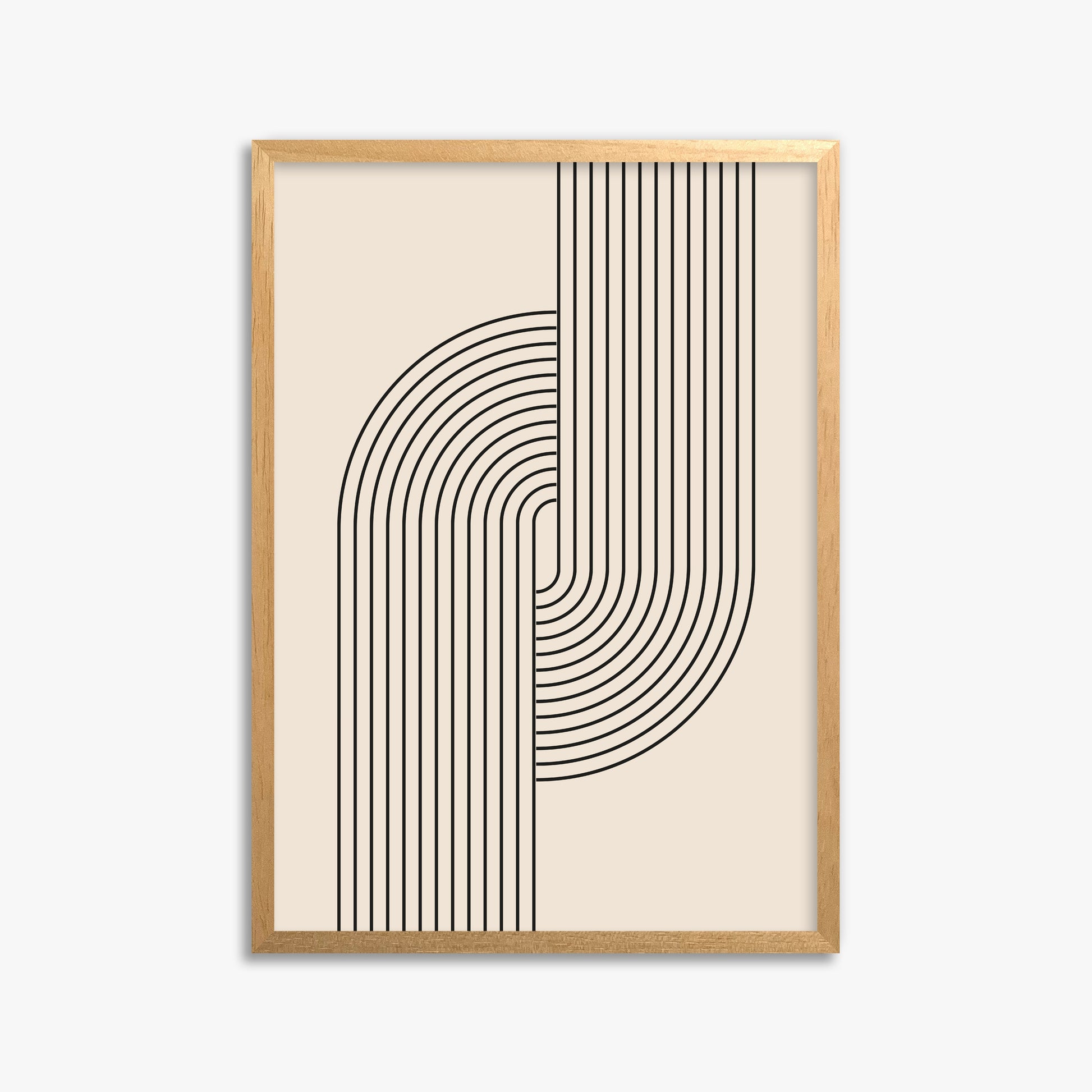 Harmony Flow, 50x70cm Framed Poster With Oak Frame