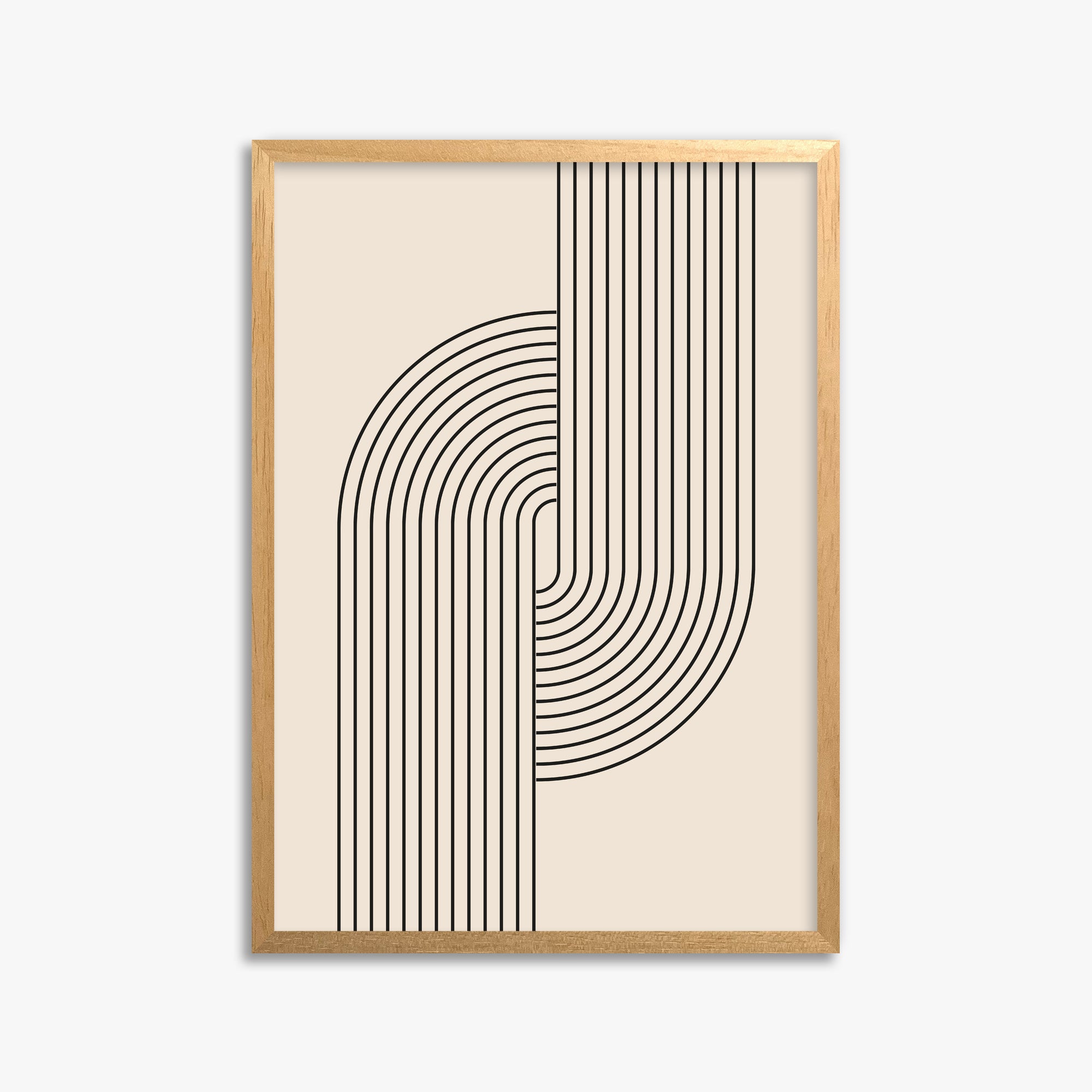 Harmony Flow, 50x70cm Framed Poster With Oak Frame