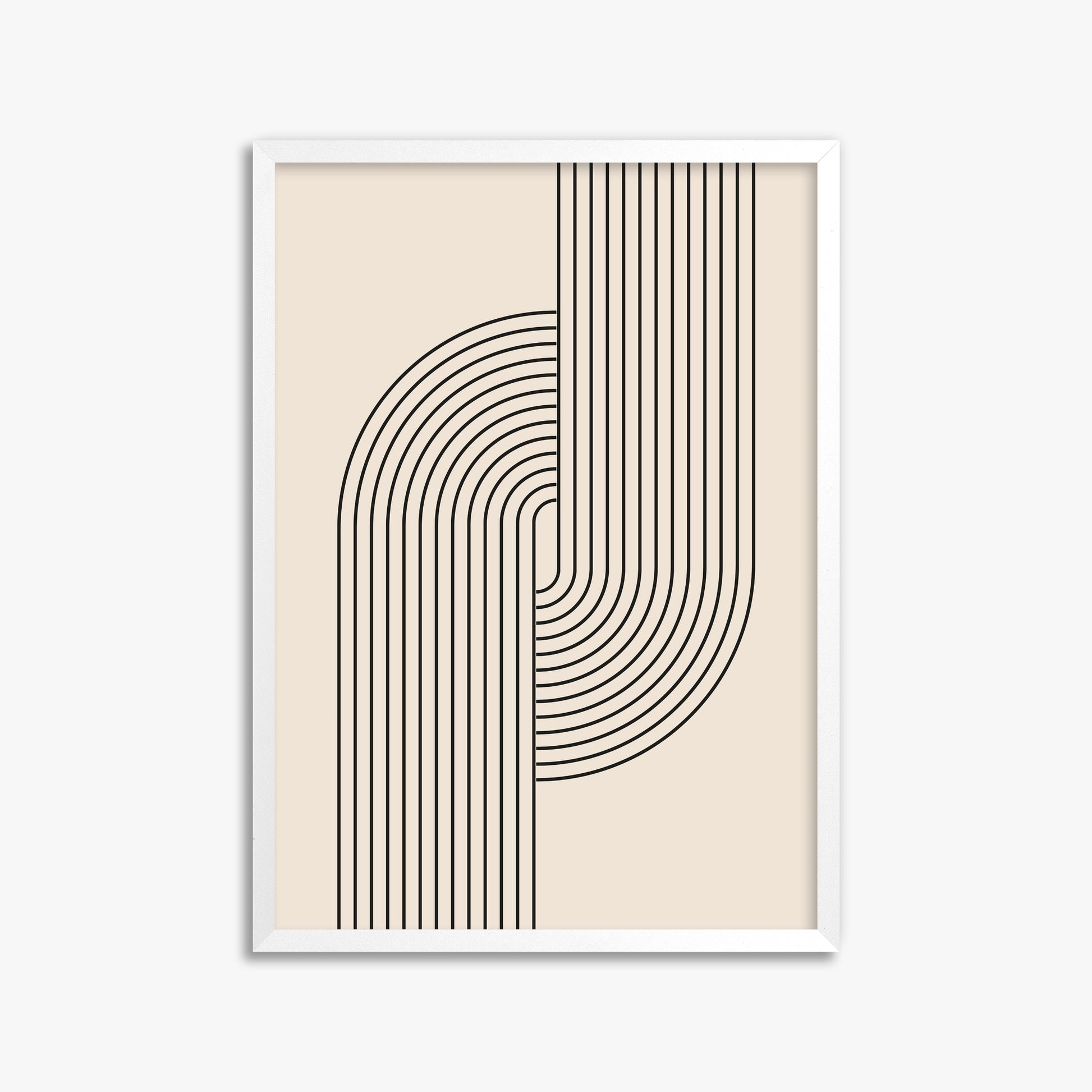 Harmony Flow, 50x70cm Framed Poster With White Frame