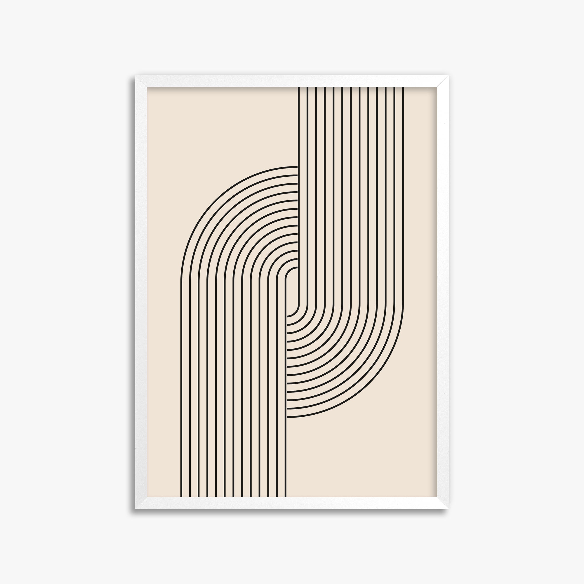 Harmony Flow, 50x70cm Framed Poster With White Frame