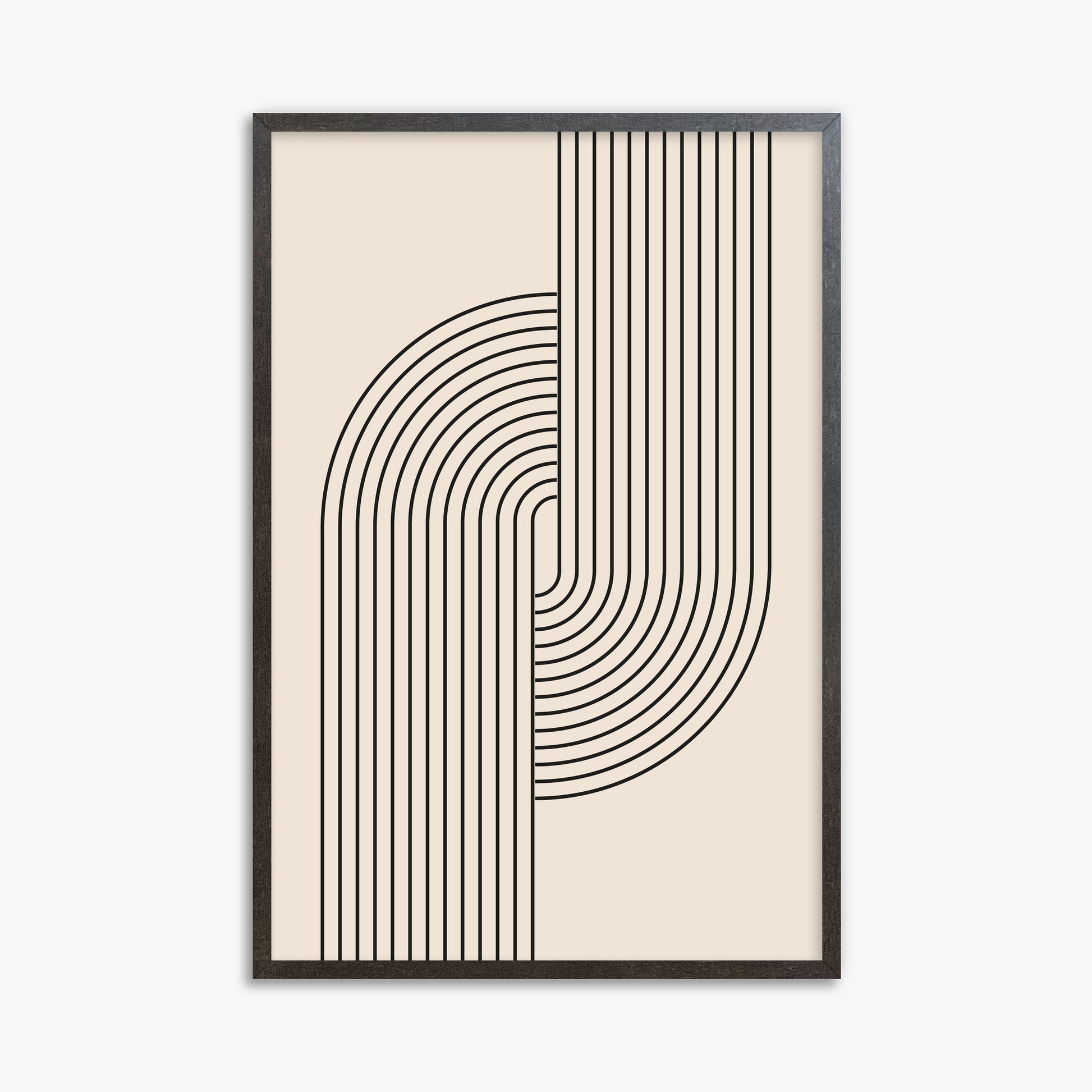 Harmony Flow, 61x91cm Framed Art Reproduction With Espresso Frame
