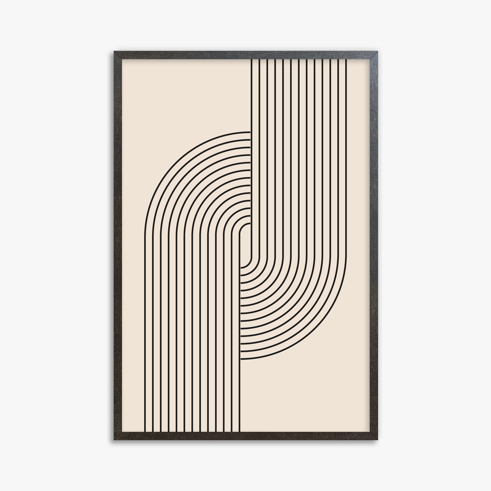 Harmony Flow, 61x91cm Framed Art Reproduction With Espresso Frame