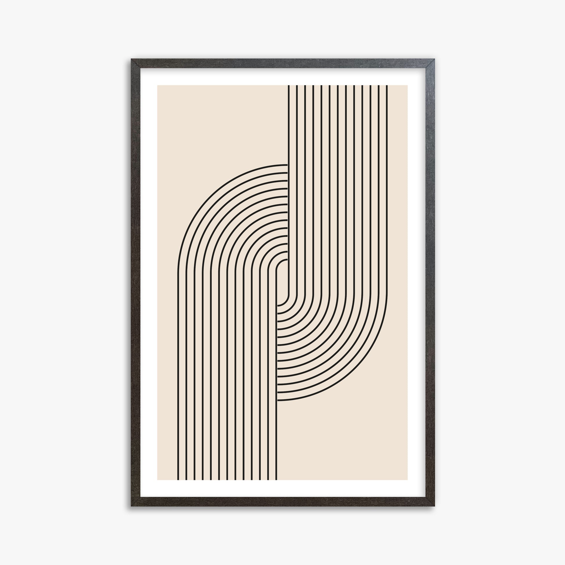 Harmony Flow, 61x91cm Framed Art Reproduction With Espresso Frame