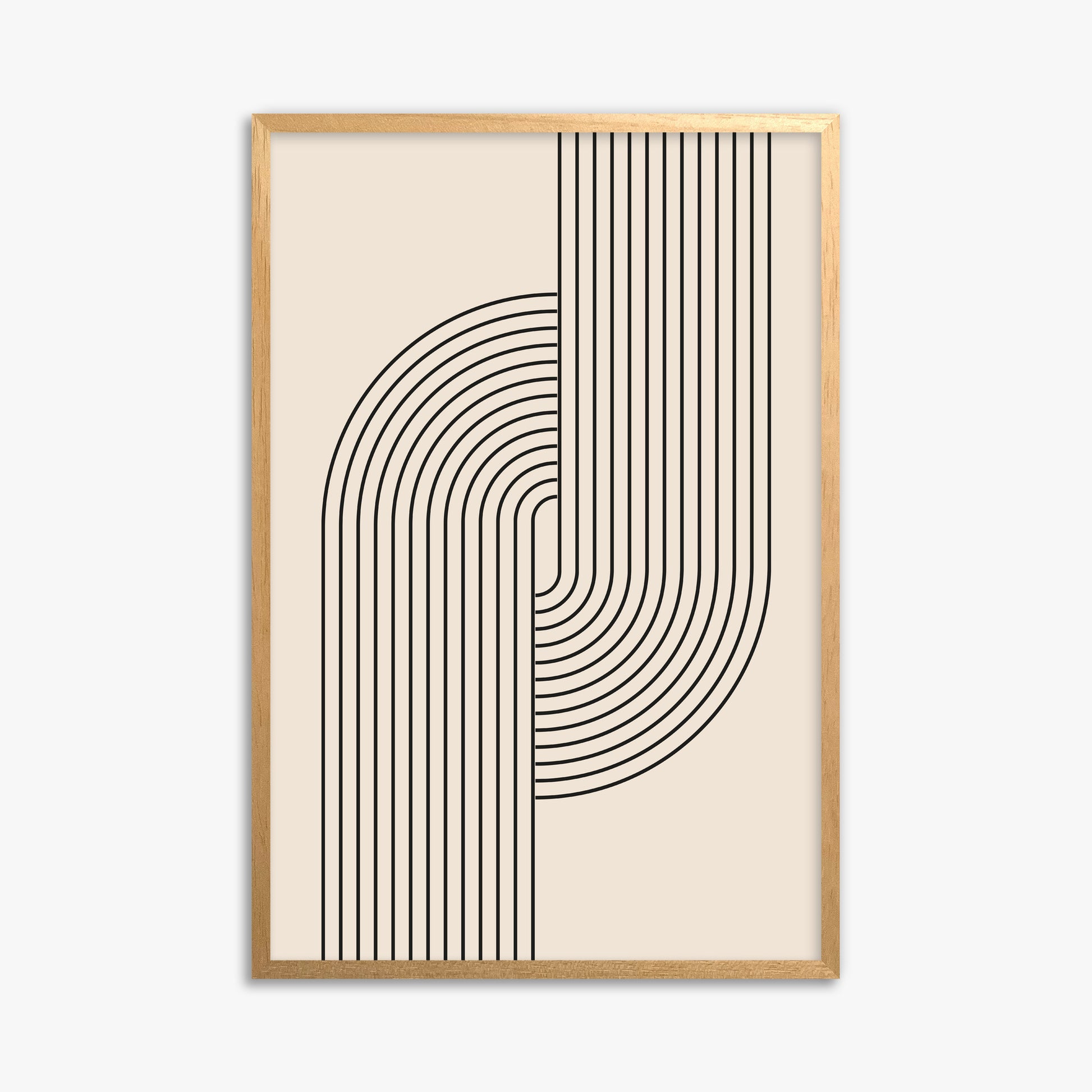 Harmony Flow, 61x91cm Framed Poster With Oak Frame