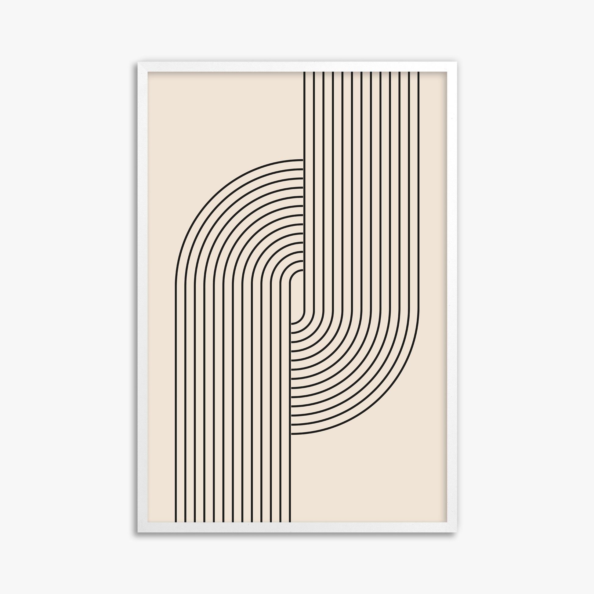 Harmony Flow, 61x91cm Framed Poster With White Frame