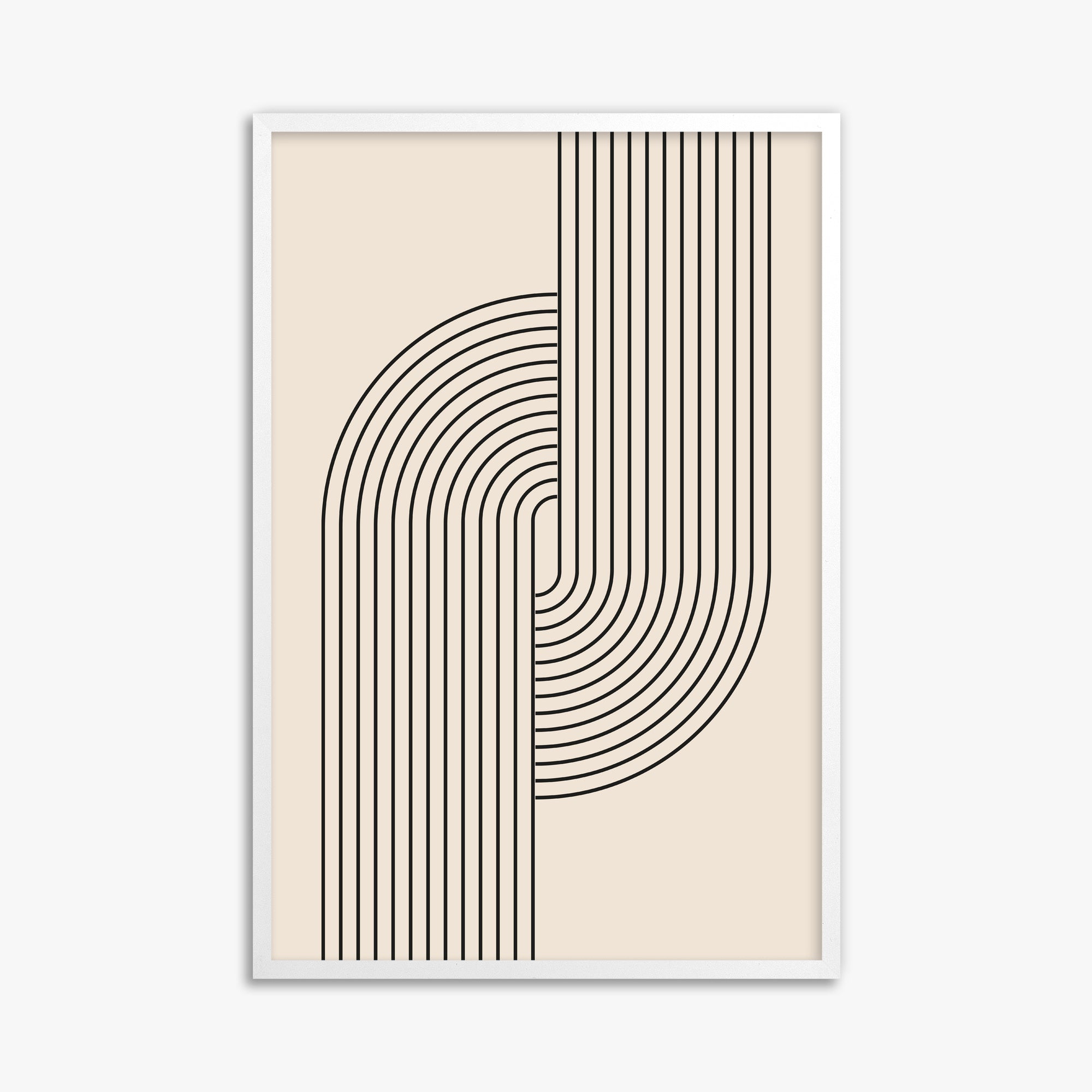 Harmony Flow, 61x91cm Framed Poster With White Frame