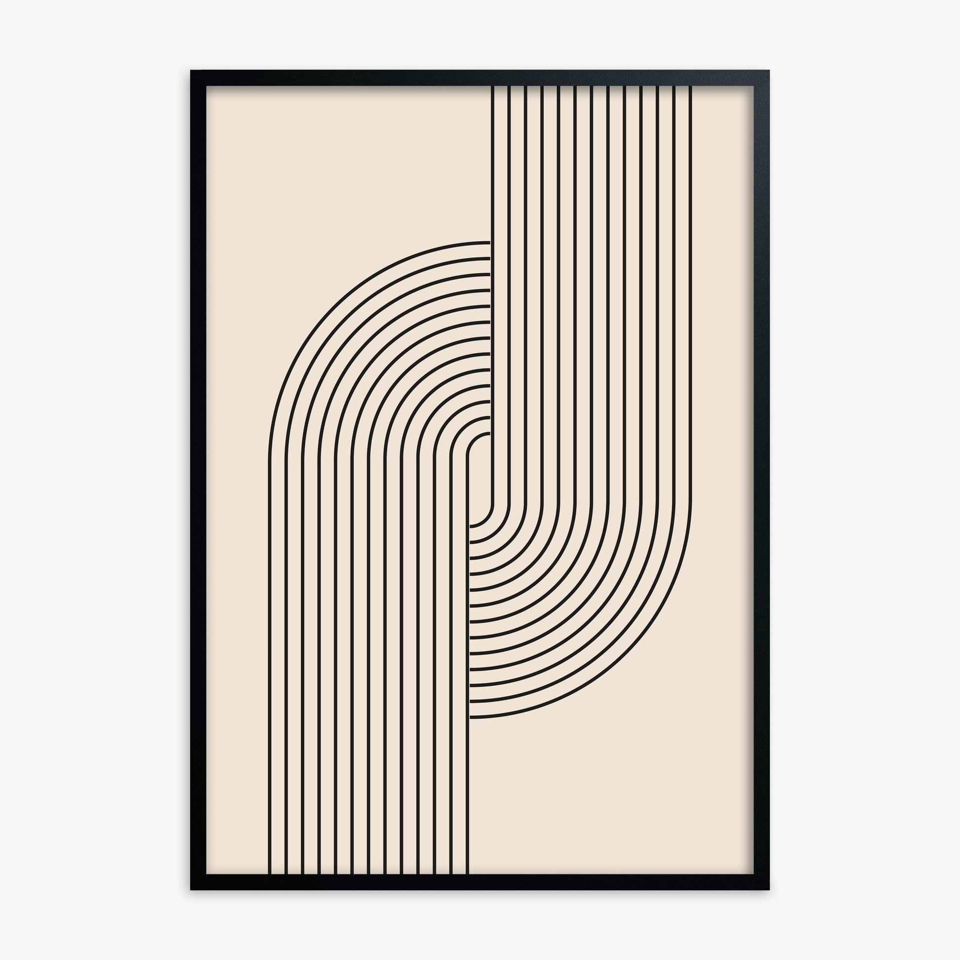 Harmony Flow, Black Framed Poster With Black Frame