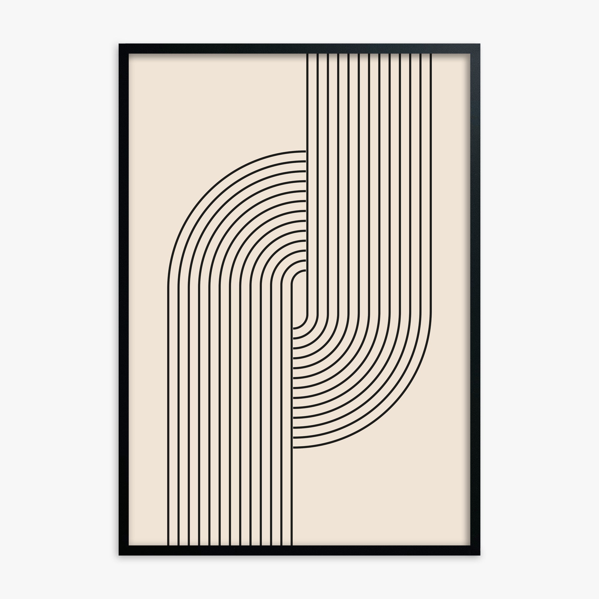 Harmony Flow, Black Framed Poster With Black Frame