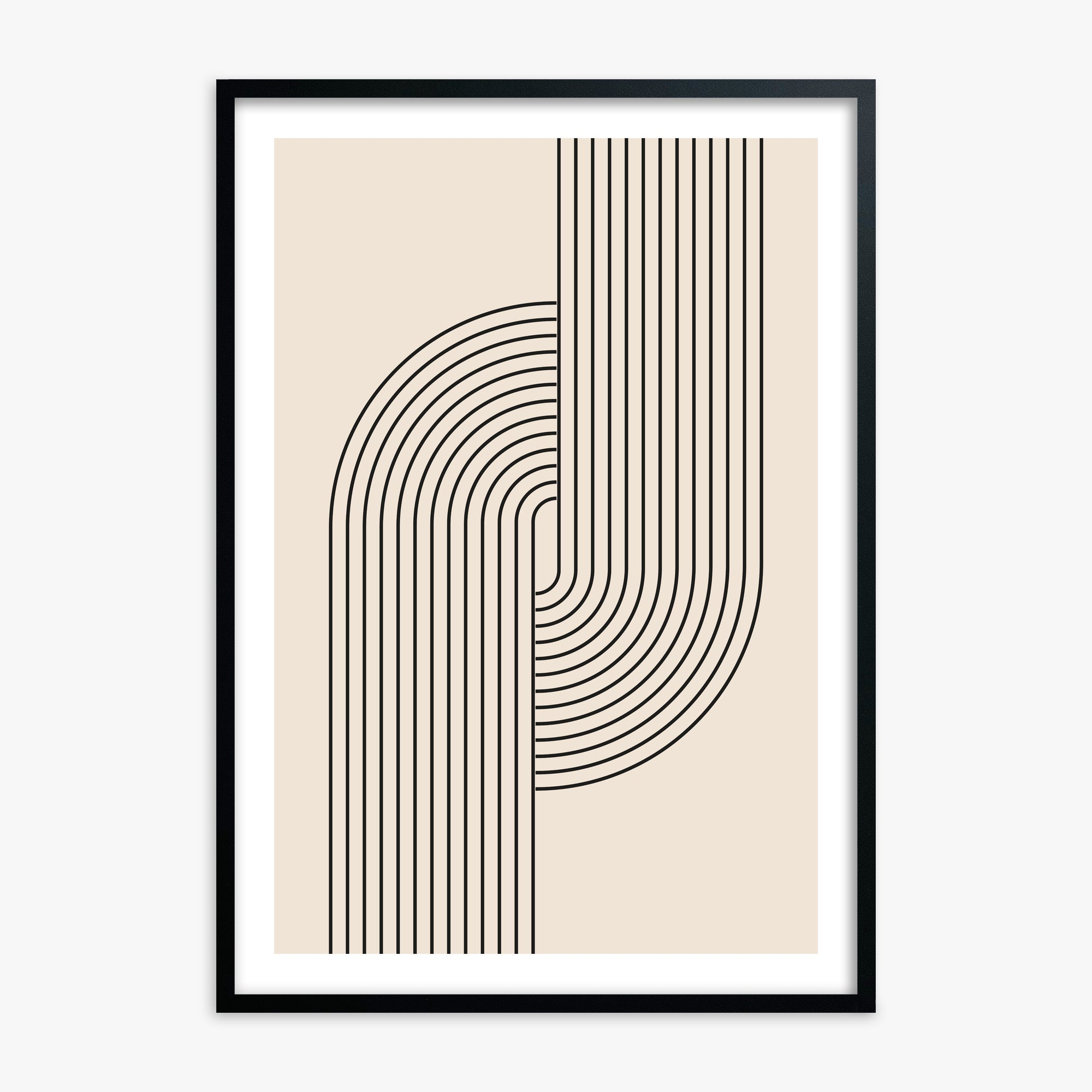 Harmony Flow, Black Framed Poster With Black Frame
