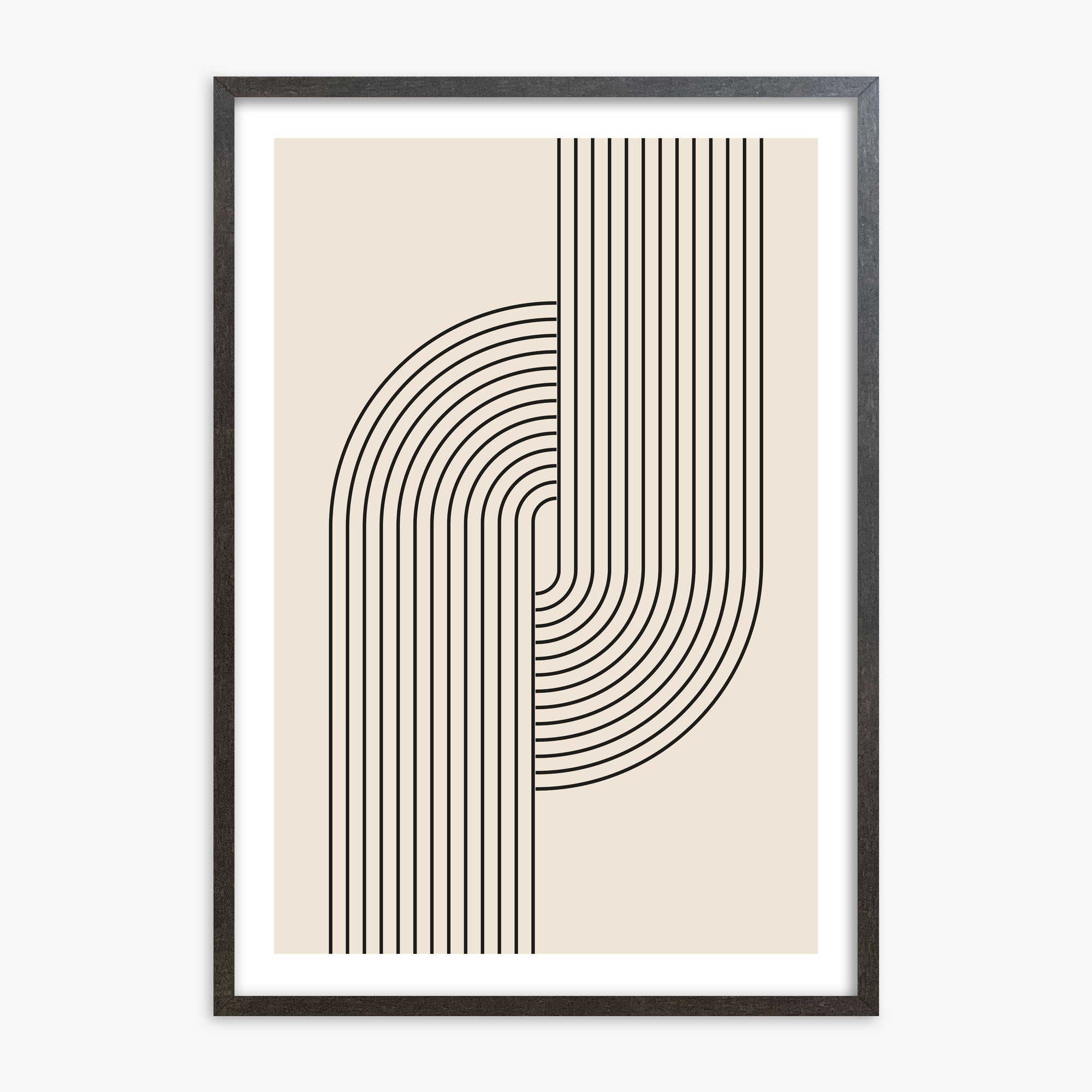 Harmony Flow, 70x100cm Framed Art Reproduction With Espresso Frame