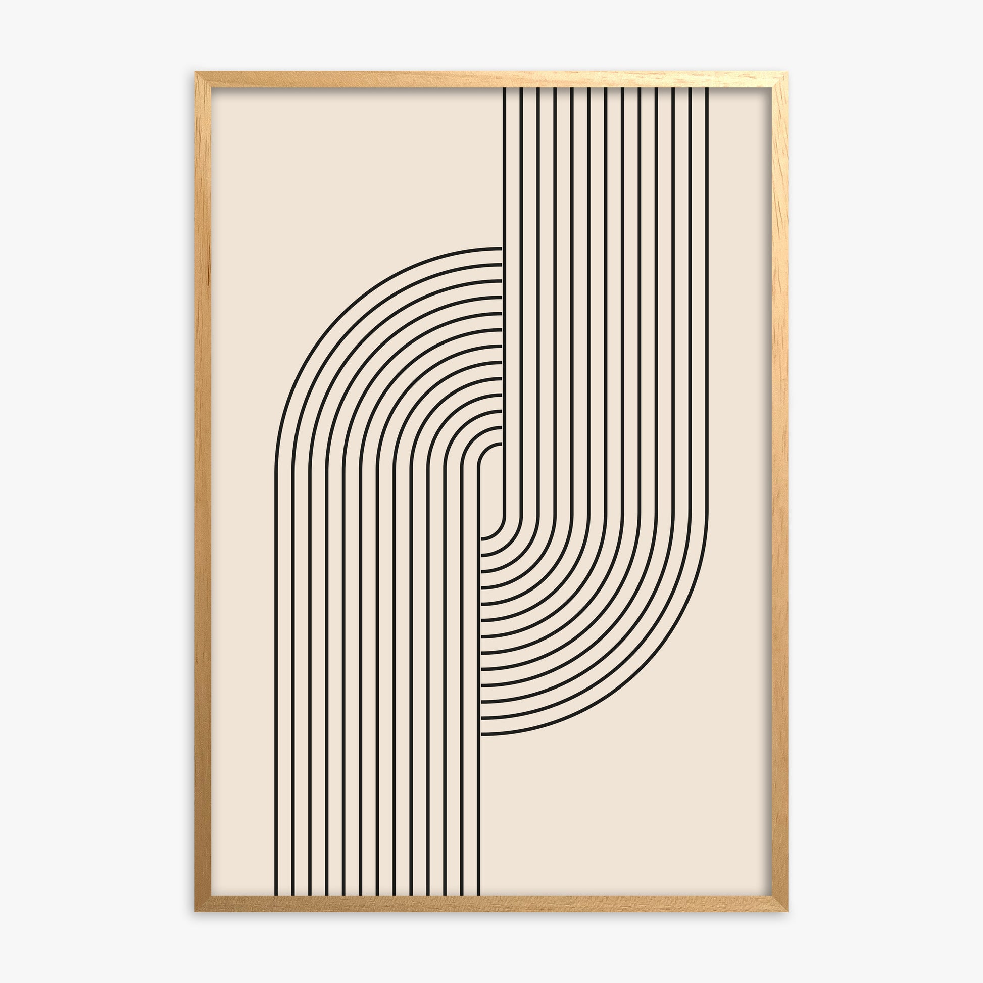 Harmony Flow, Oak Framed Poster With Oak Frame