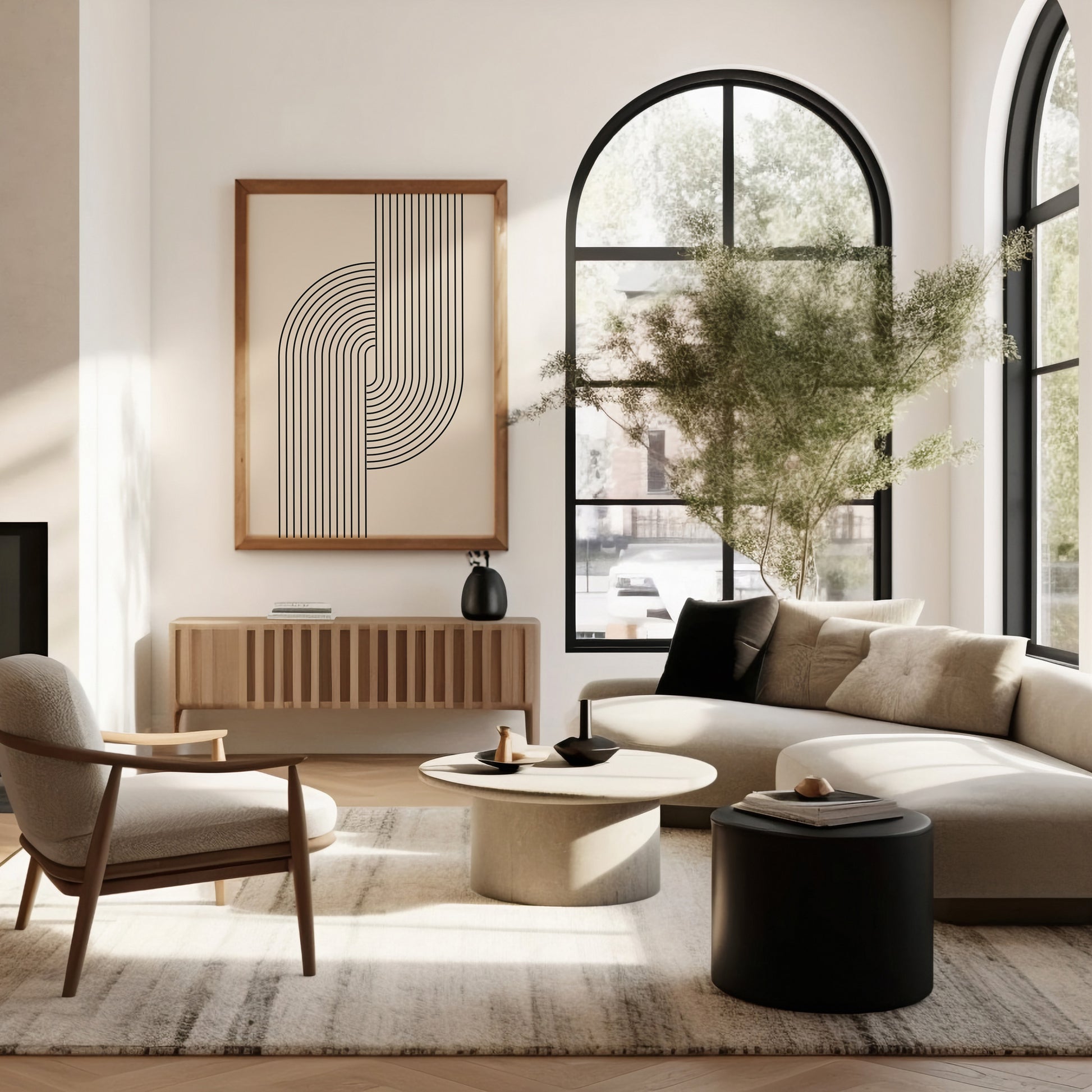 Design Concept No. 40 for Harmony Flow Modern Poster Art